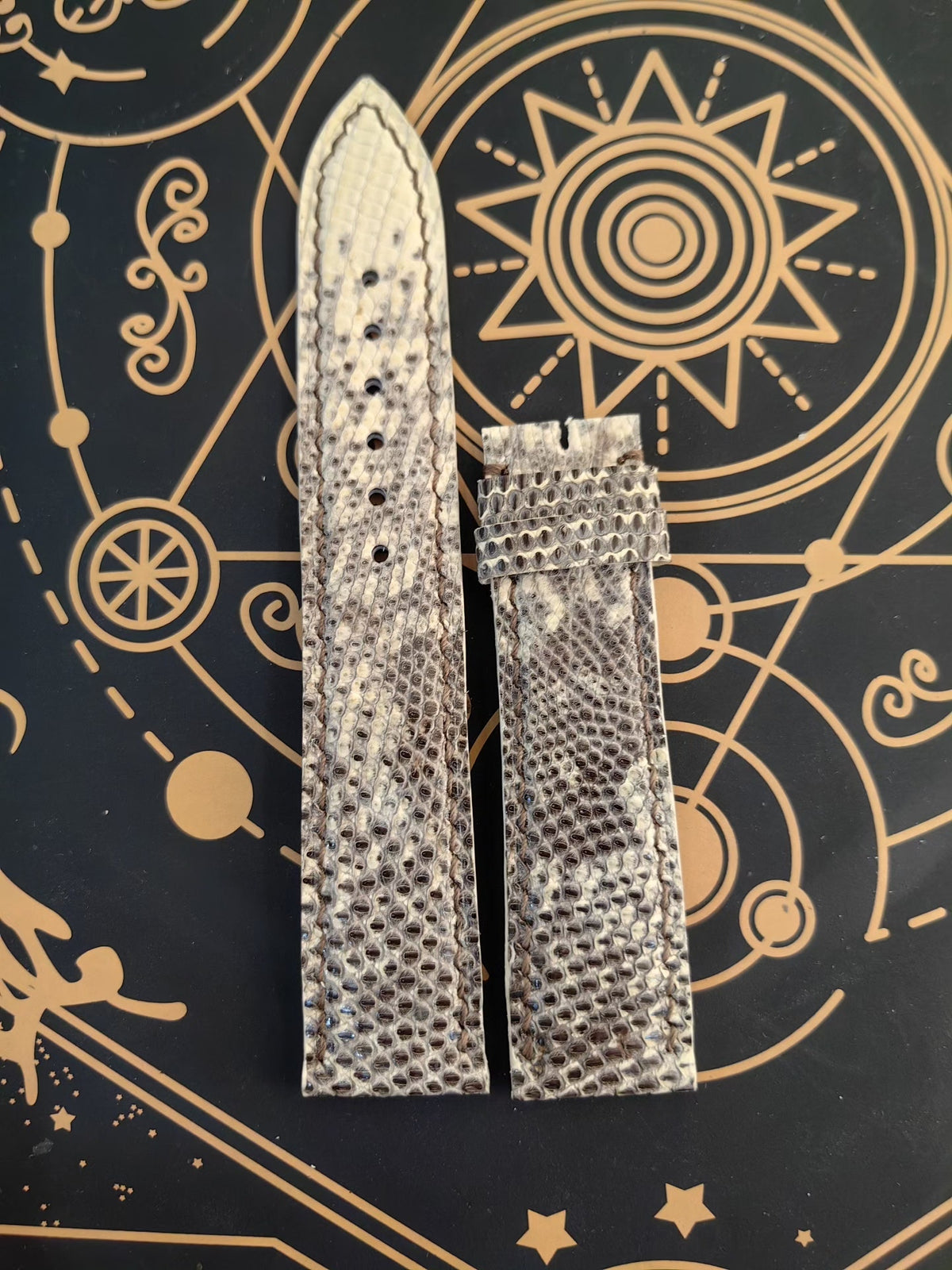 Handmade Lizard Leather Watch Strap 20mm