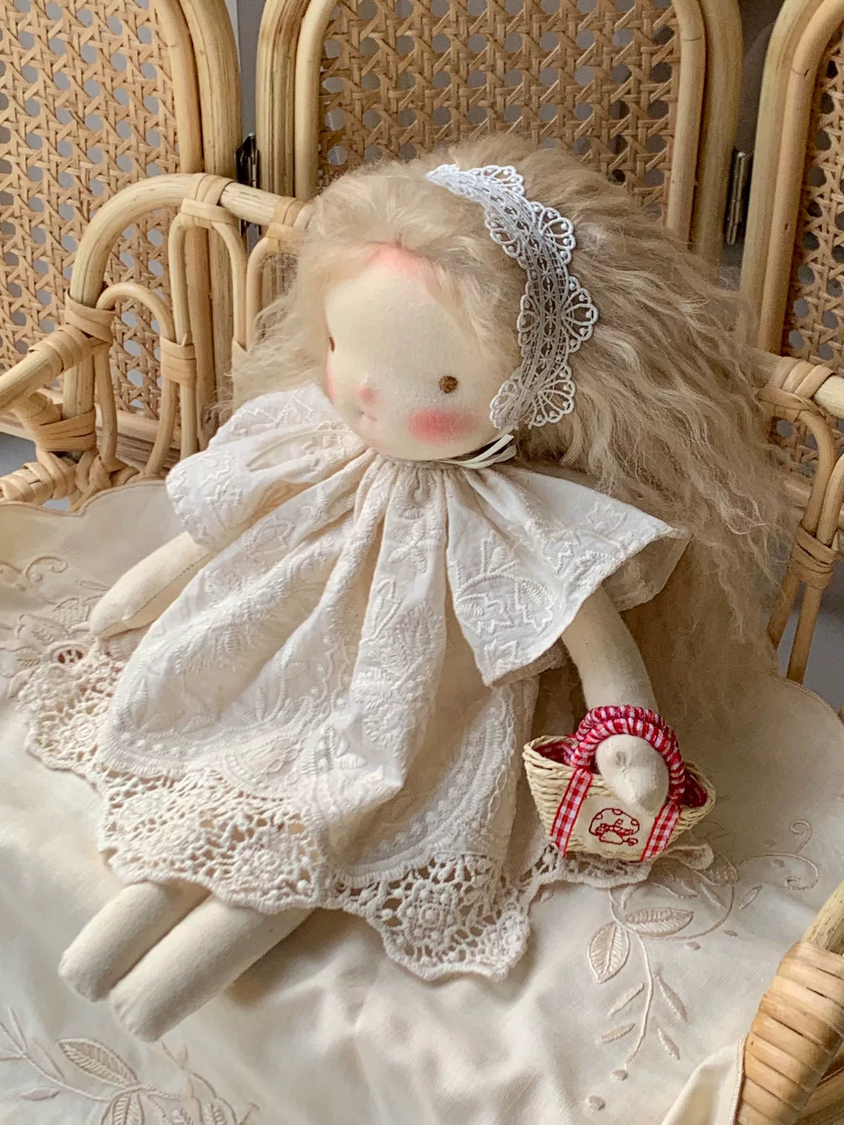 Handmade Waldorf Cloth Doll Soft Cotton