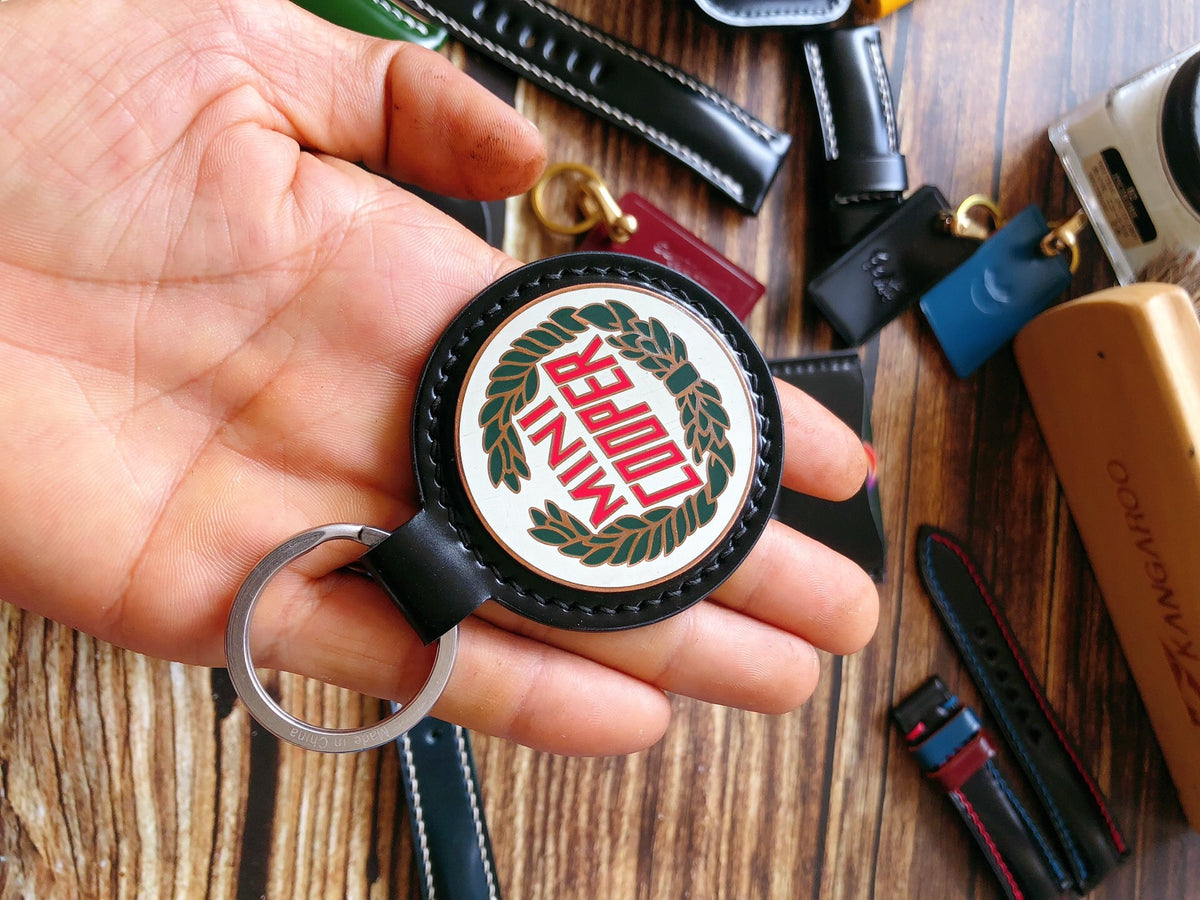 Mini Cooper Keychain Shinki Cordovan Leather