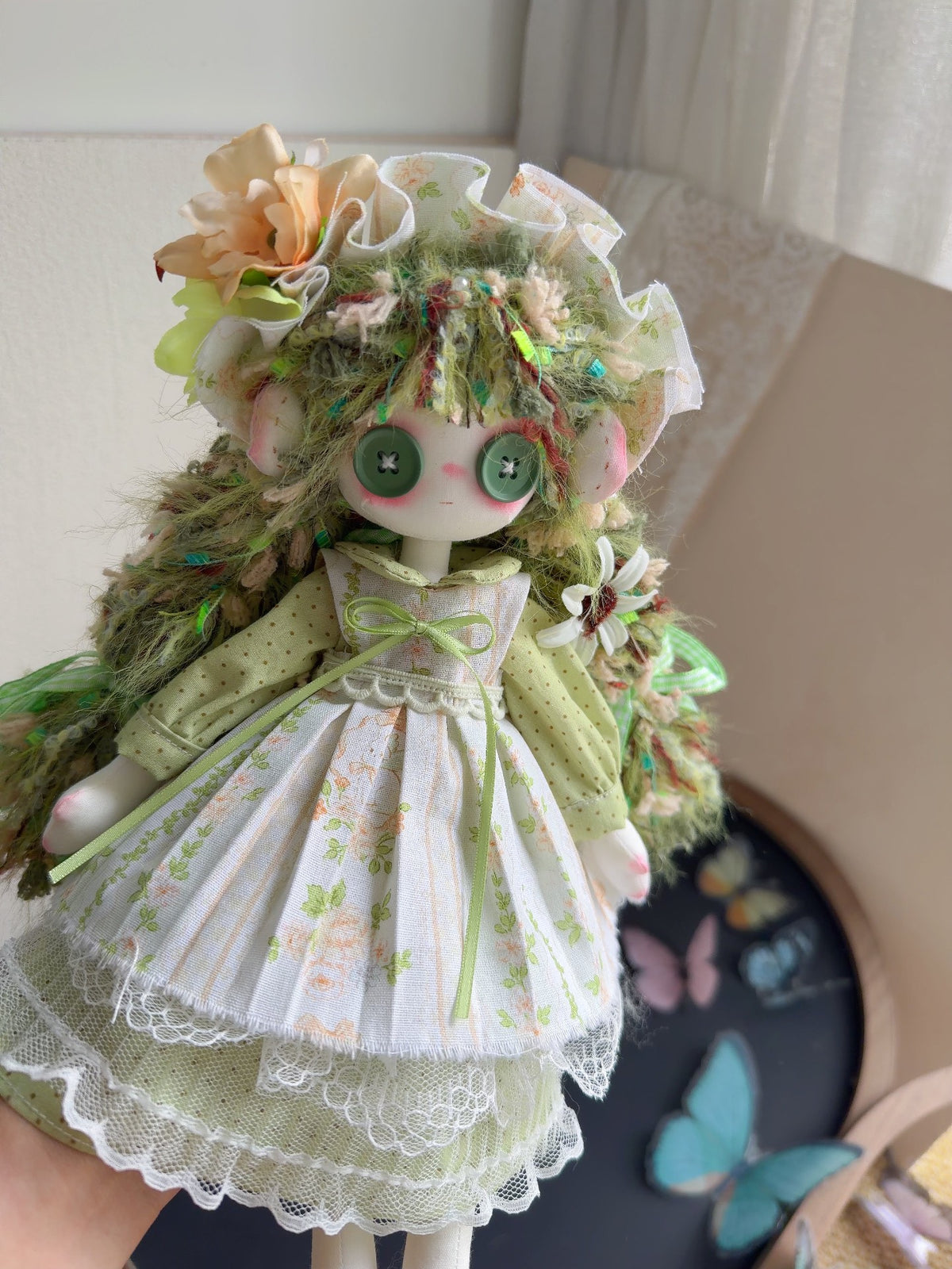 ハンドメイド布製アートドール 30cm