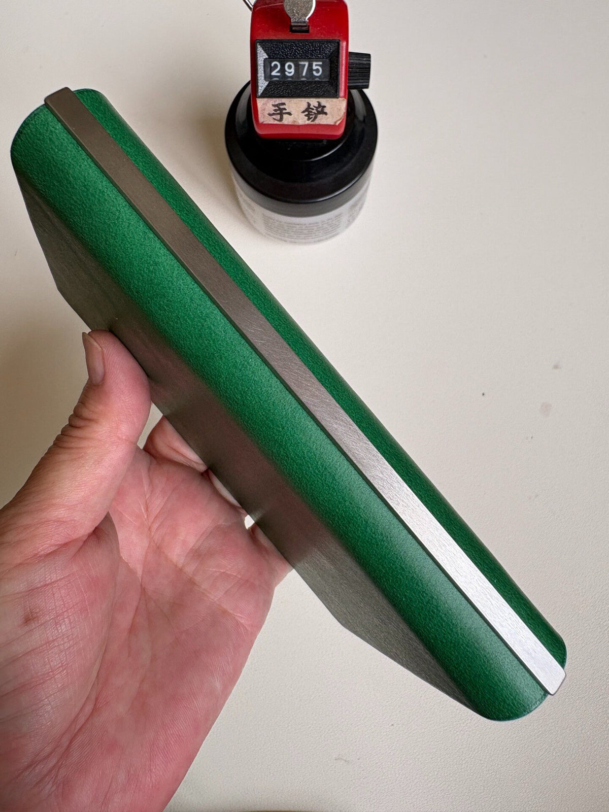 A7 Leather Binder Buttero Green Six Ring
