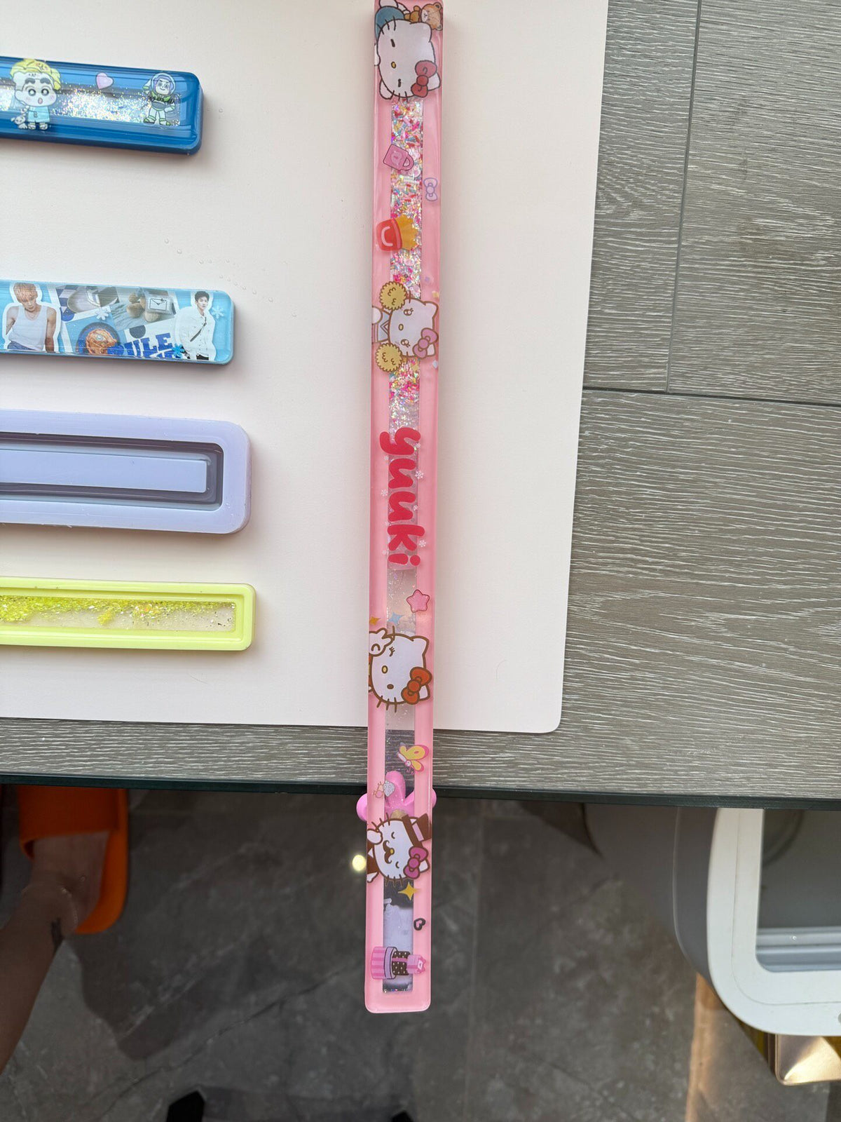 Righello Mahjong Quicksand Hello Kitty Fatto a Mano