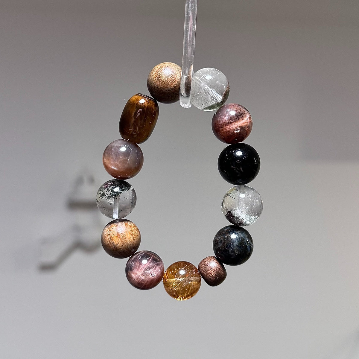Mixed Stone Crystal Beaded Bracelet