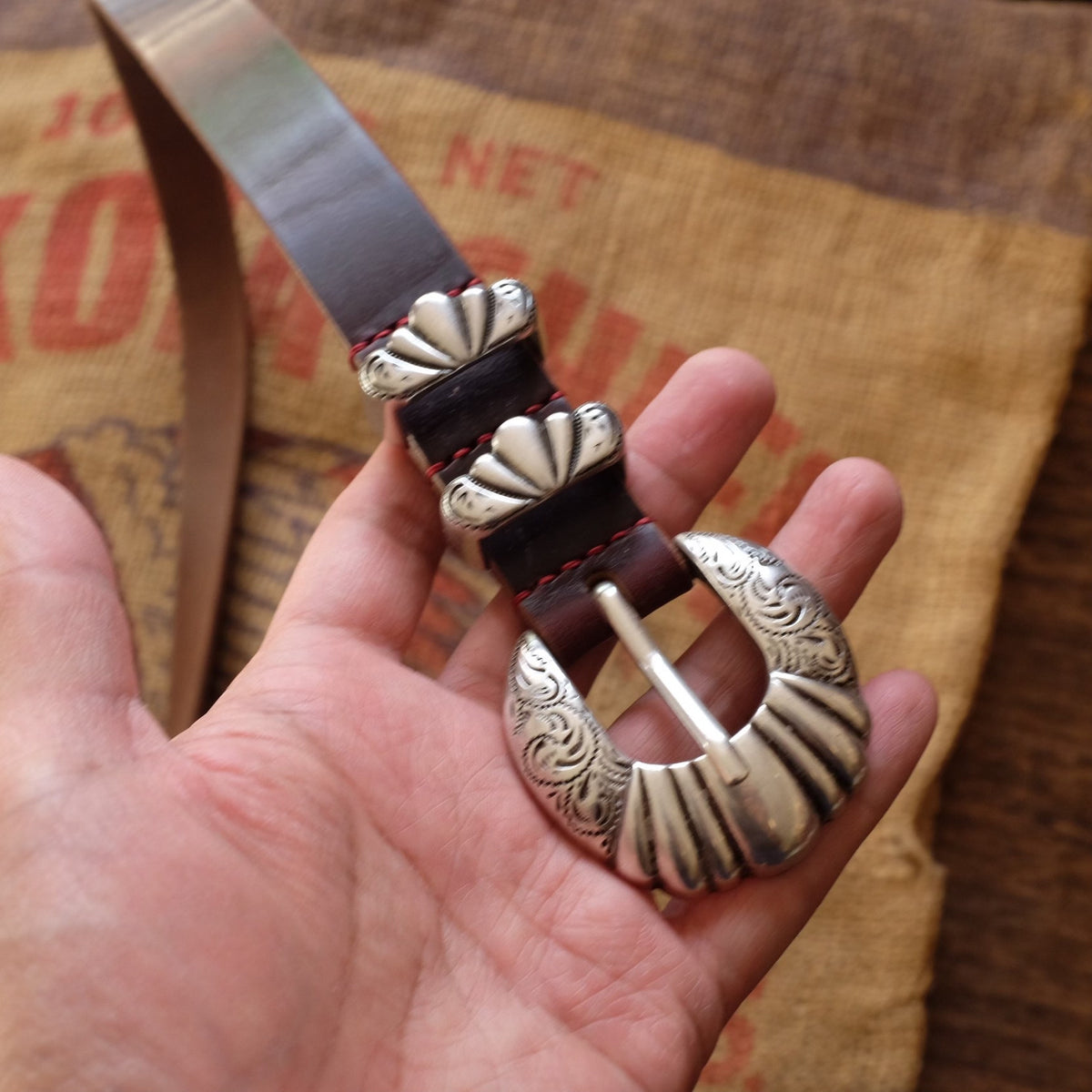 Vintage Leather Belt Set