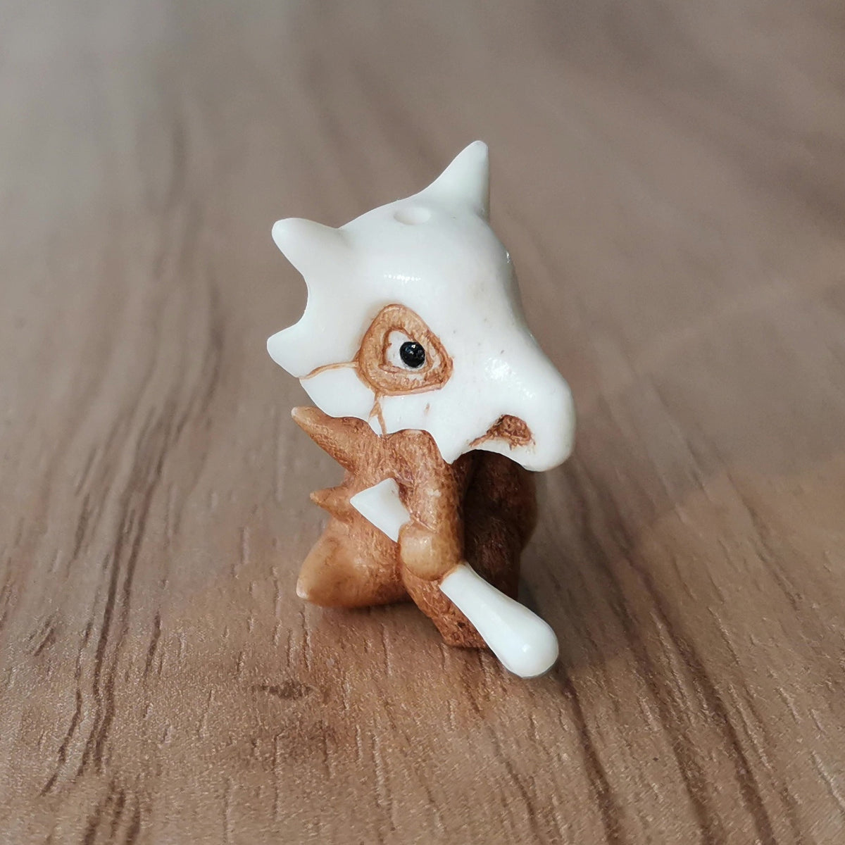 Deer Antler Cubone Carved Bead Charm