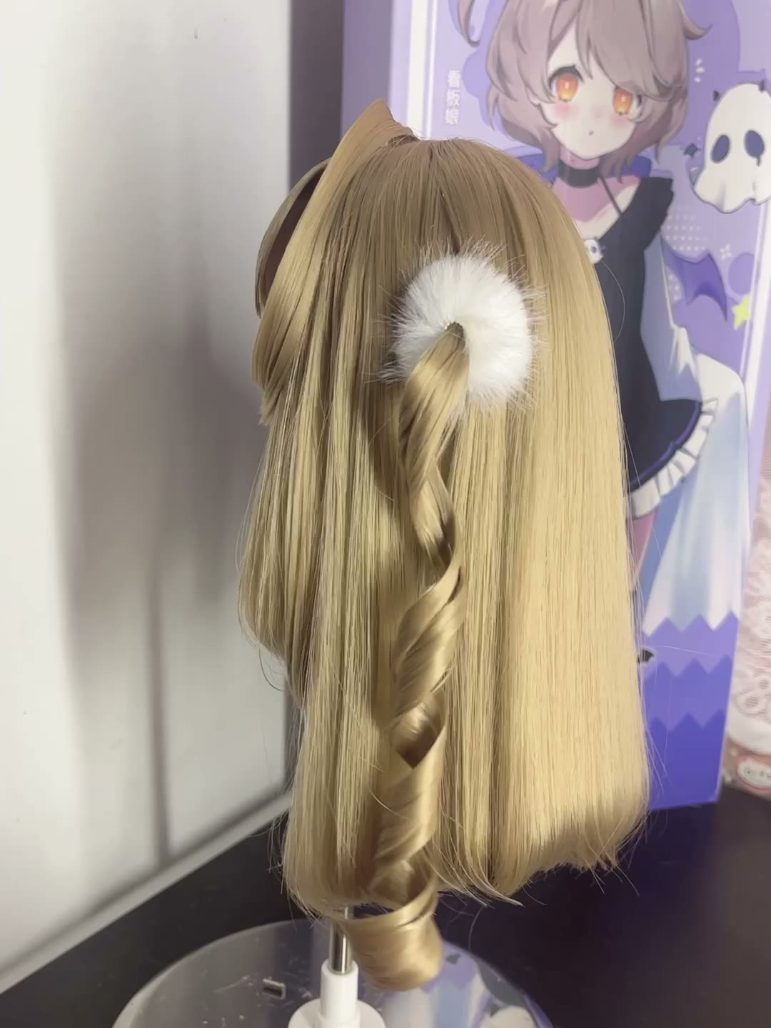 Ash Blonde Doll Wig