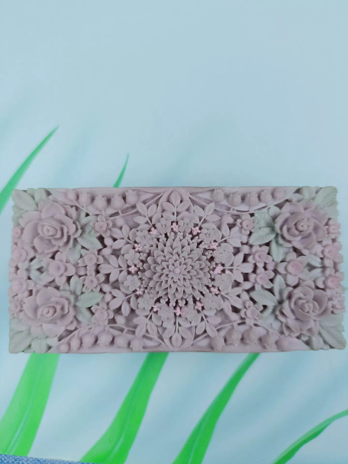 Rectangular Food Grade Silicone Floral Mold