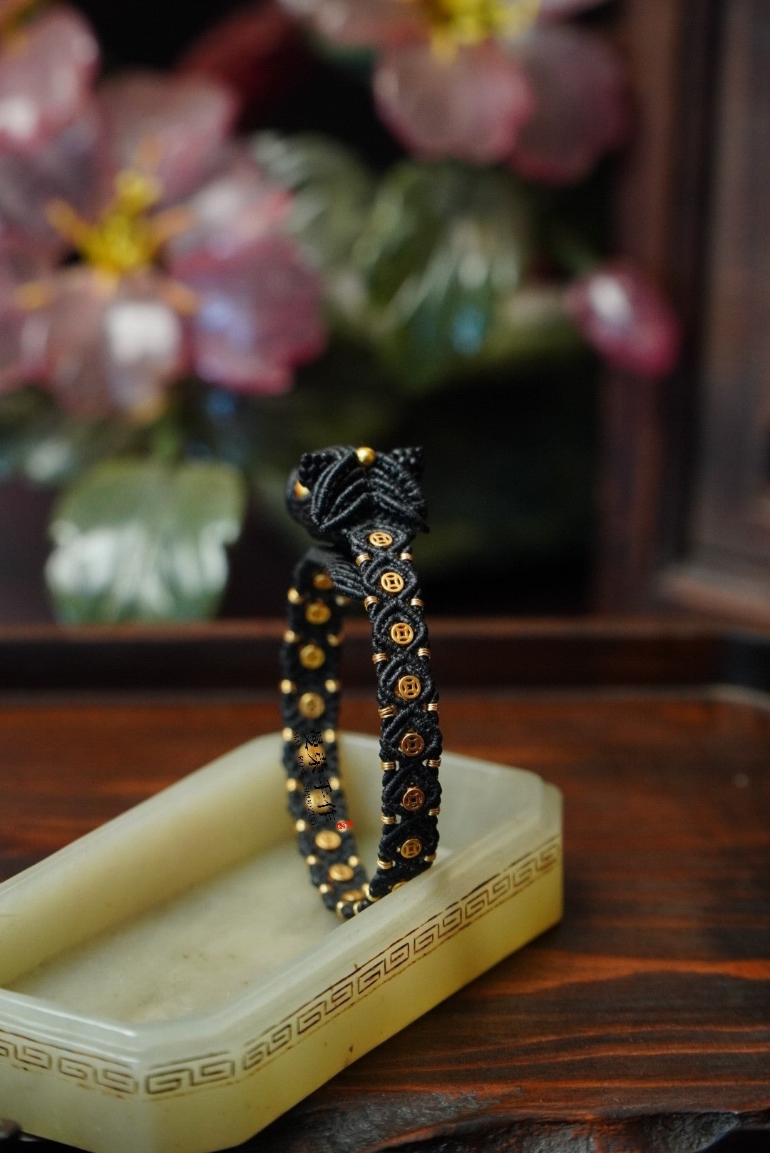 Handwoven Horse Head Coin Bracelet