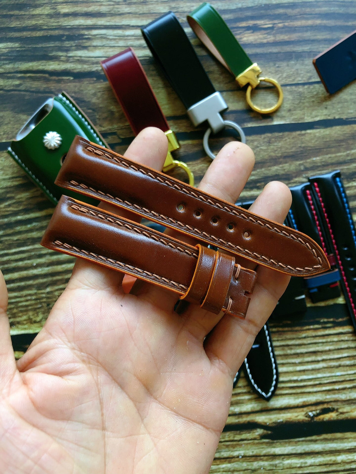 Japanese Shinki Horsehide Leather Watch Strap