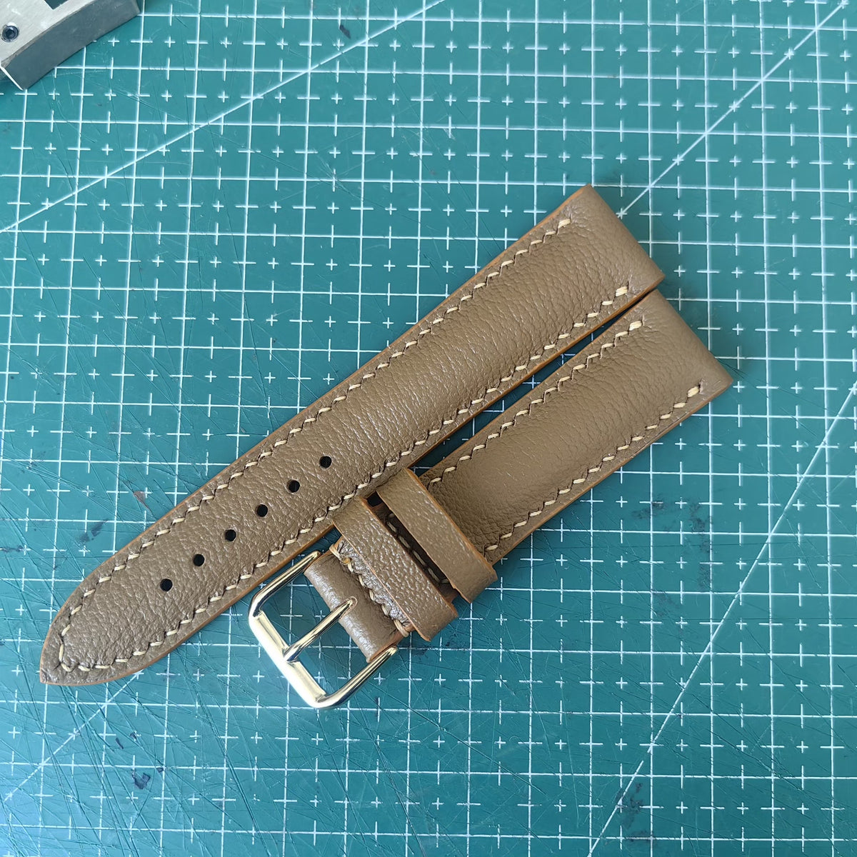 Hand Stitched Sheepskin Watch Strap 20mm