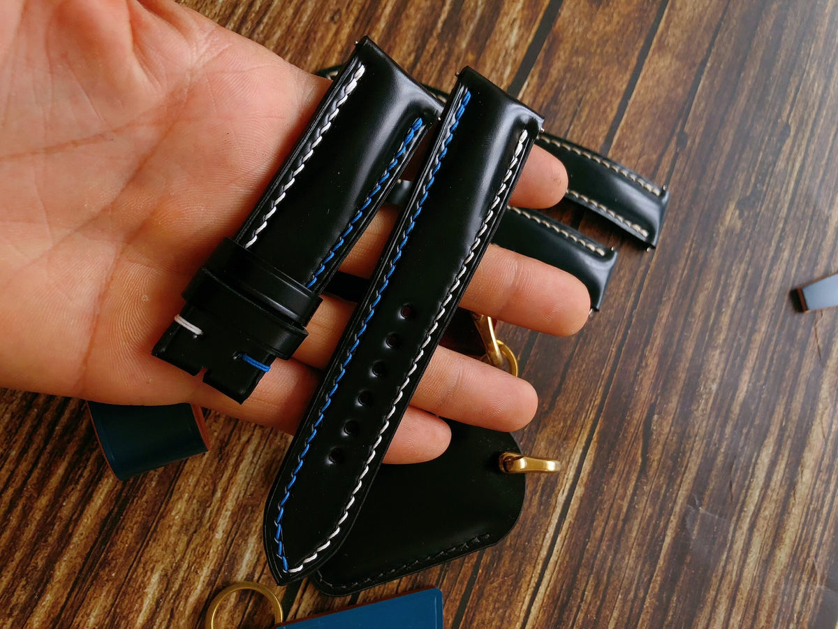 Custom Japanese Shinki Horsehide Watch Strap