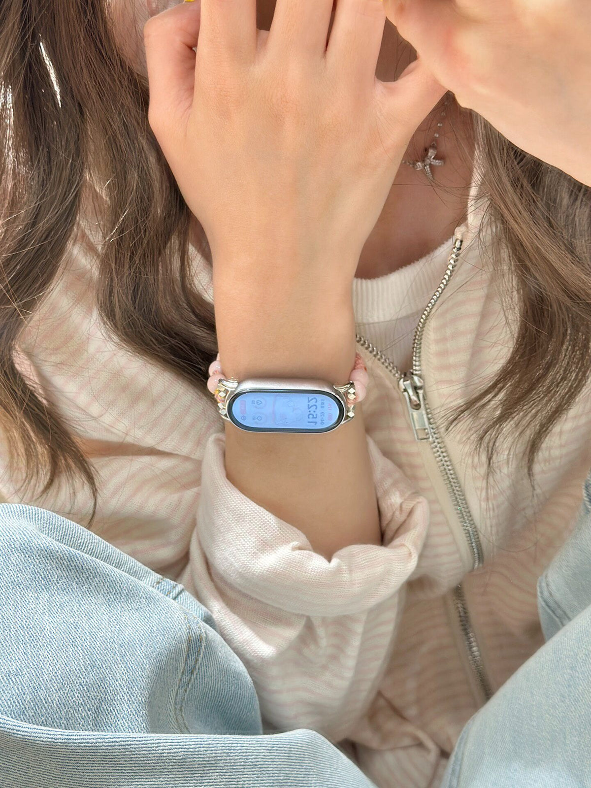 Agate Beaded Band for Xiaomi Smart Band 10 9 8