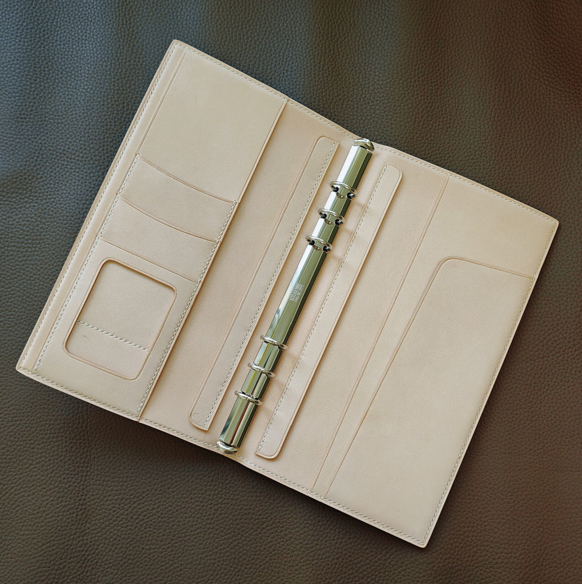Leather Binder Cover with Six Ring Mechanism
