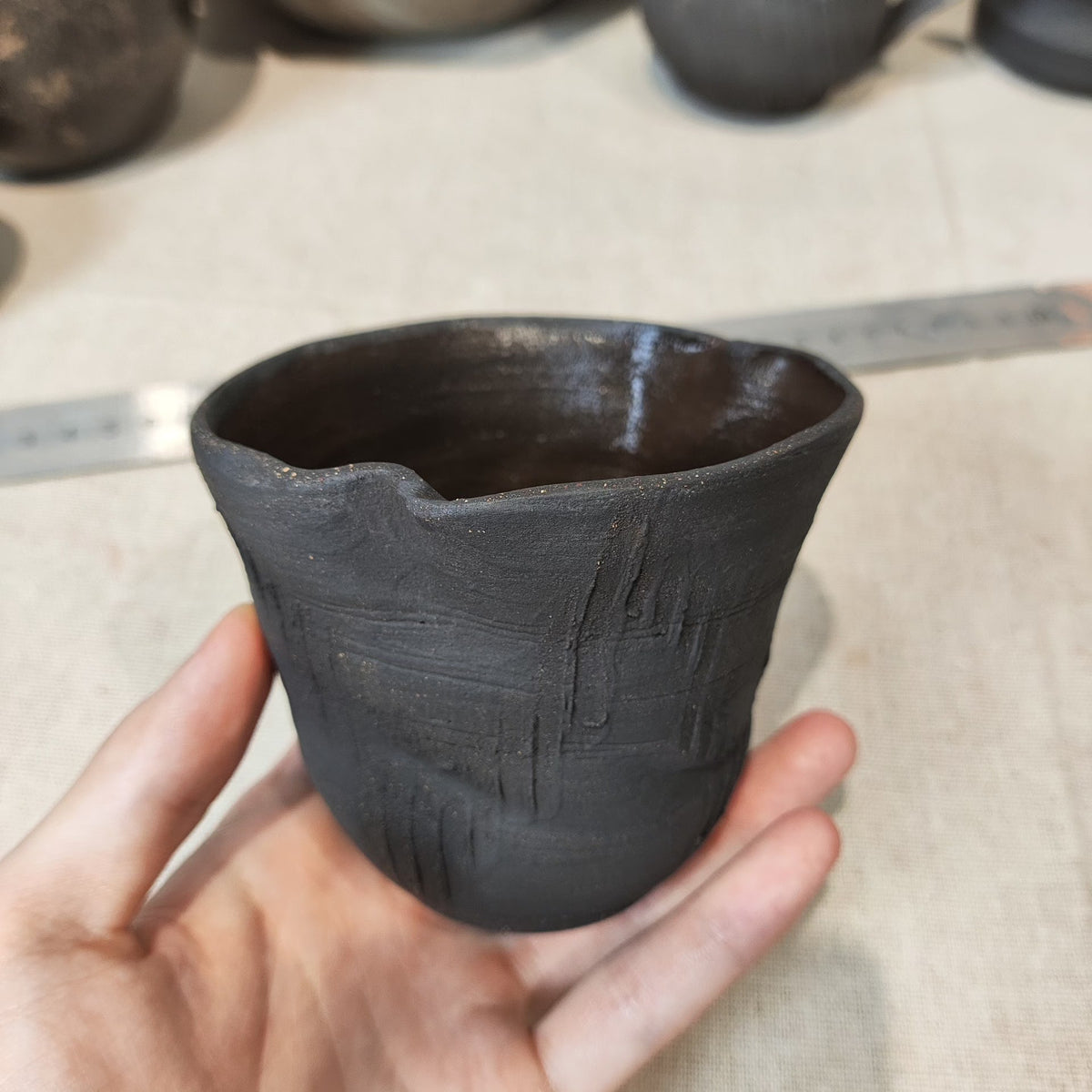 Handmade Coarse Clay Tea Cup 230ml