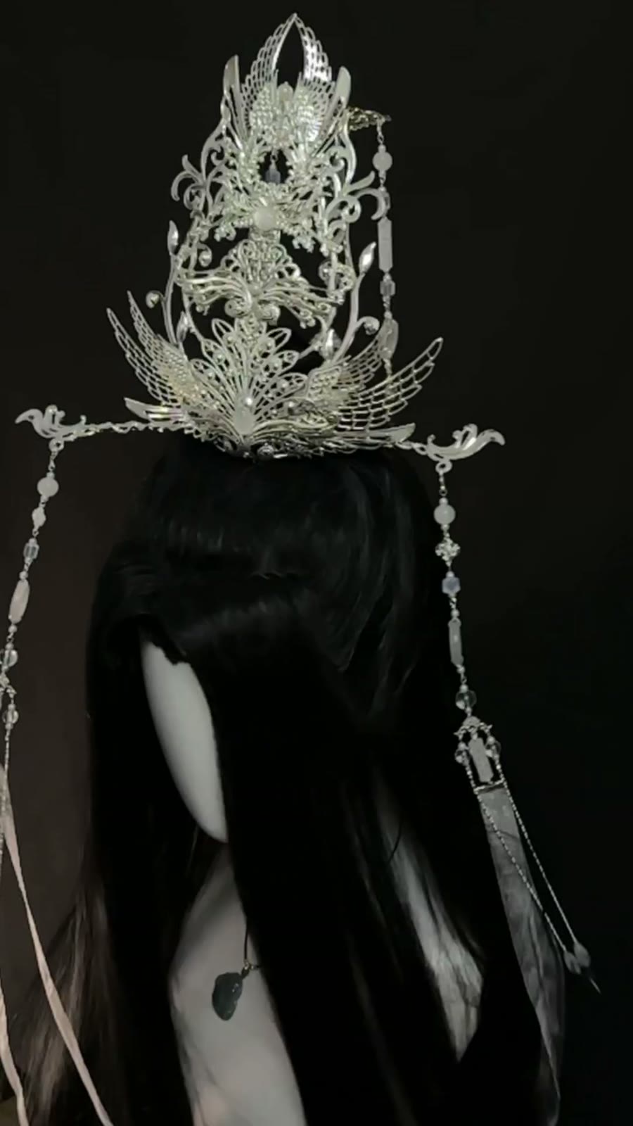 Silver Filigree Master Cosplay Hair Crown