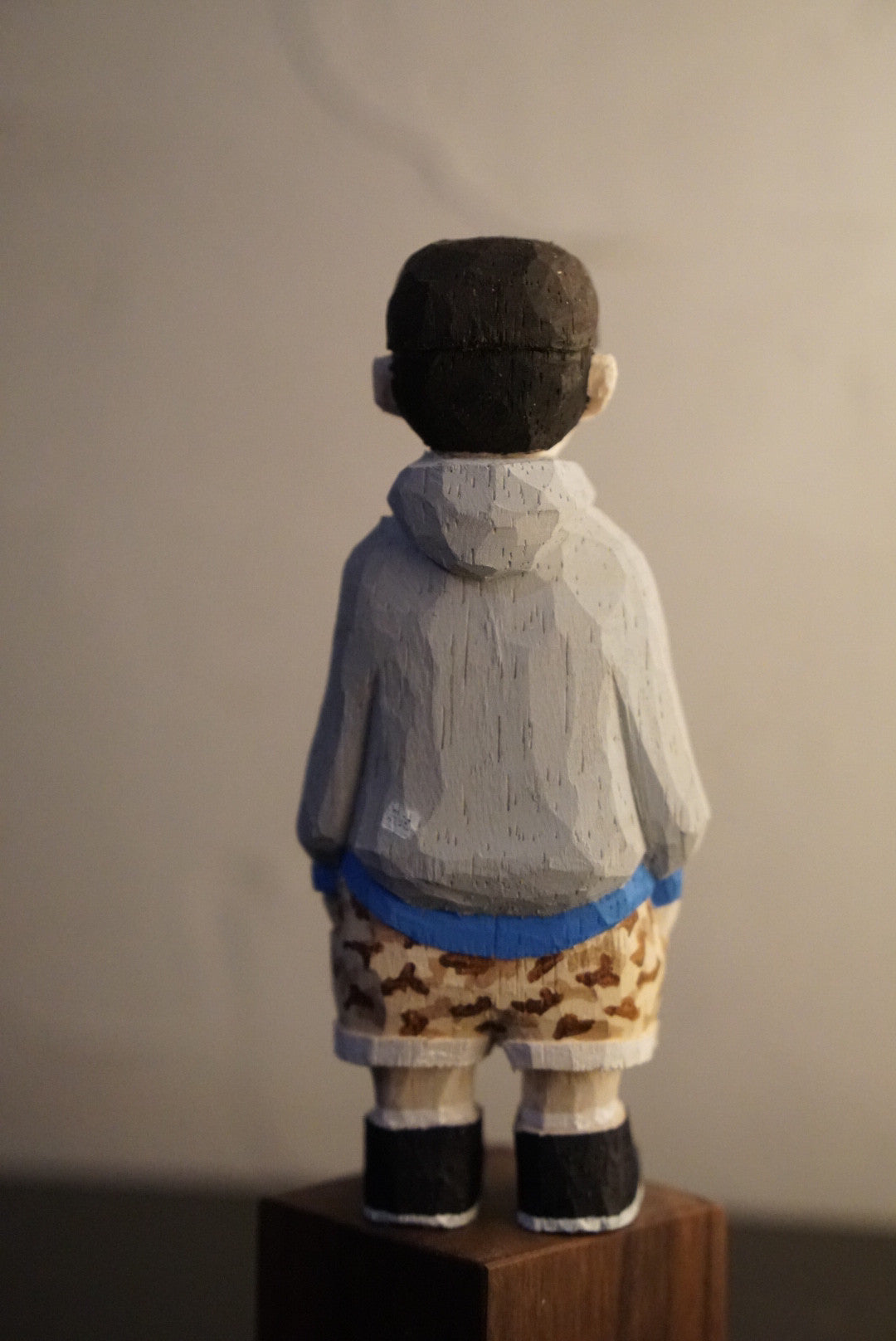 Hand Carved Wood Figure Sculpture 10cm