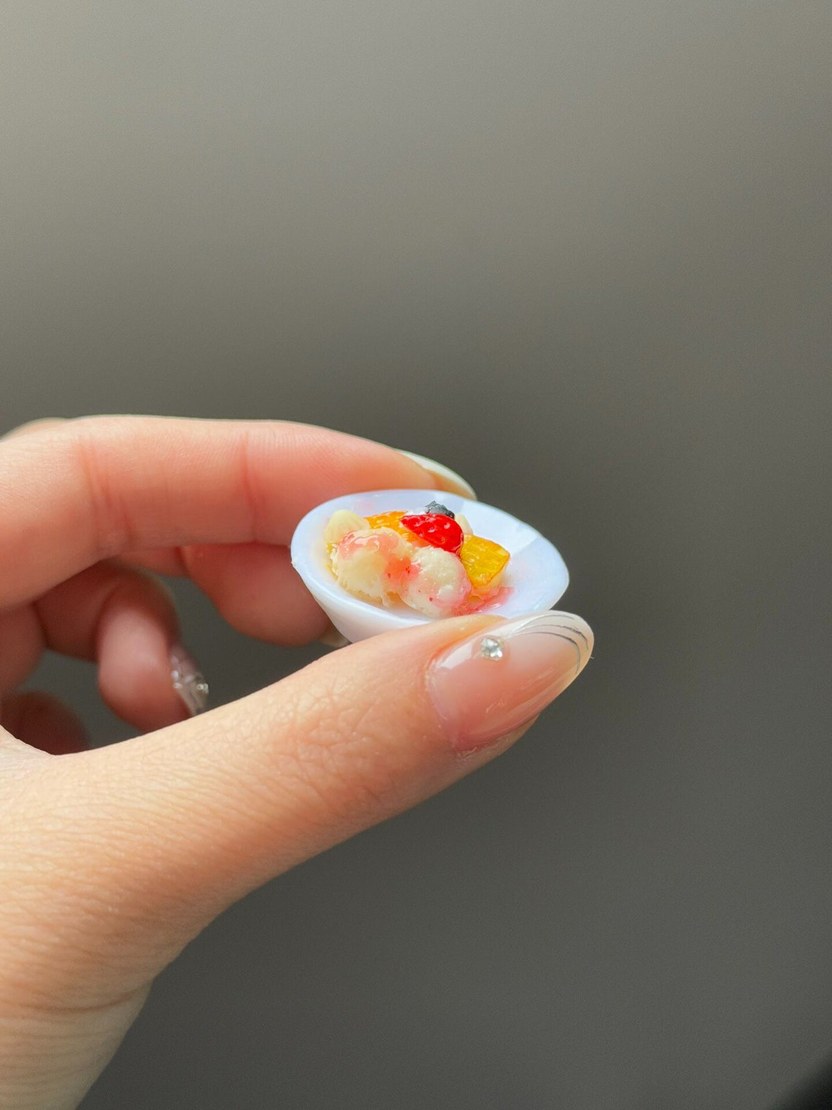 Miniature Clay Dessert Plate 2cm