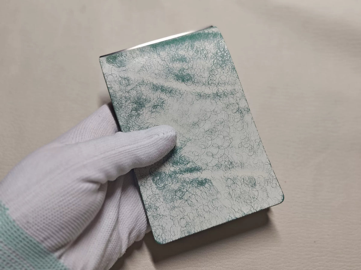 Copertina per Quaderno a Fogli Mobili in Pelle Verde Menta