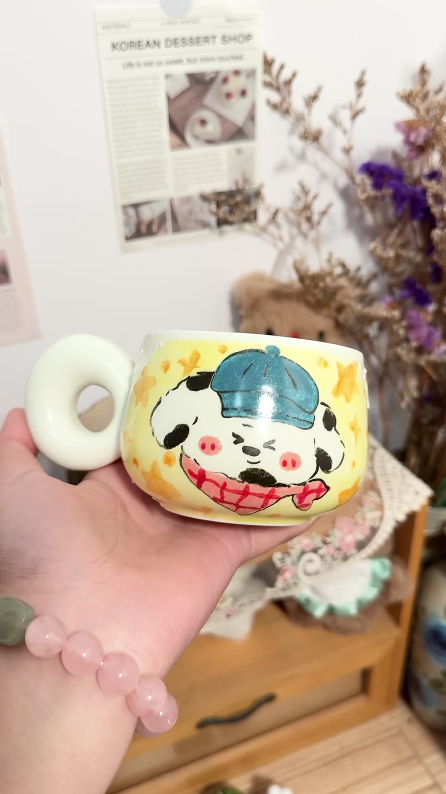 Handpainted Ceramic Coffee Mug 270cc