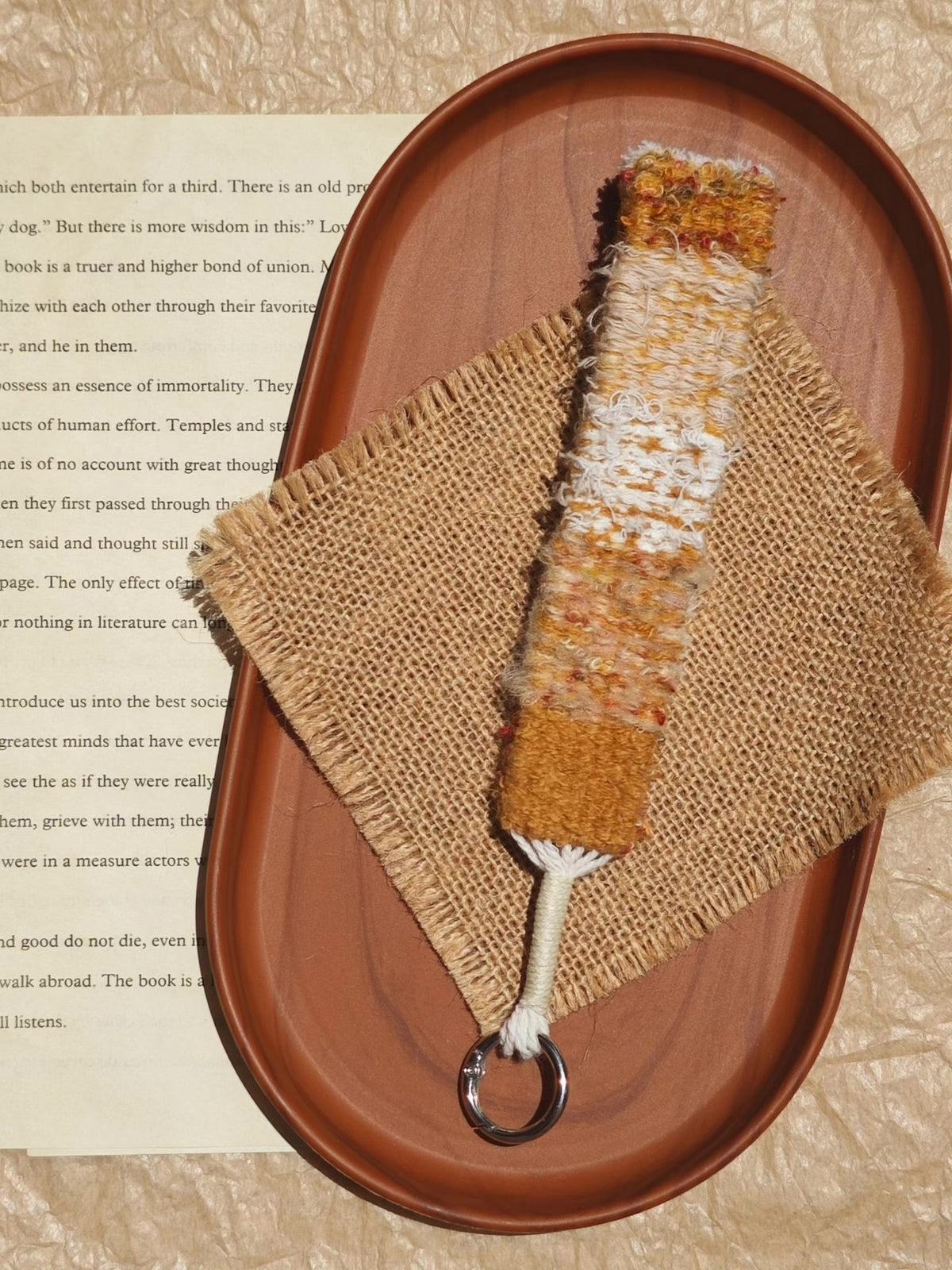 Handwoven Wool Phone Lanyard Strap