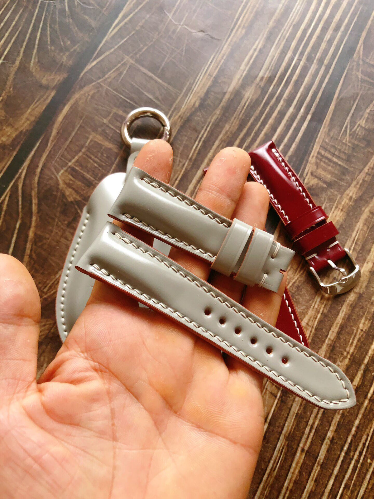 Custom Cordovan Leather Watch Strap