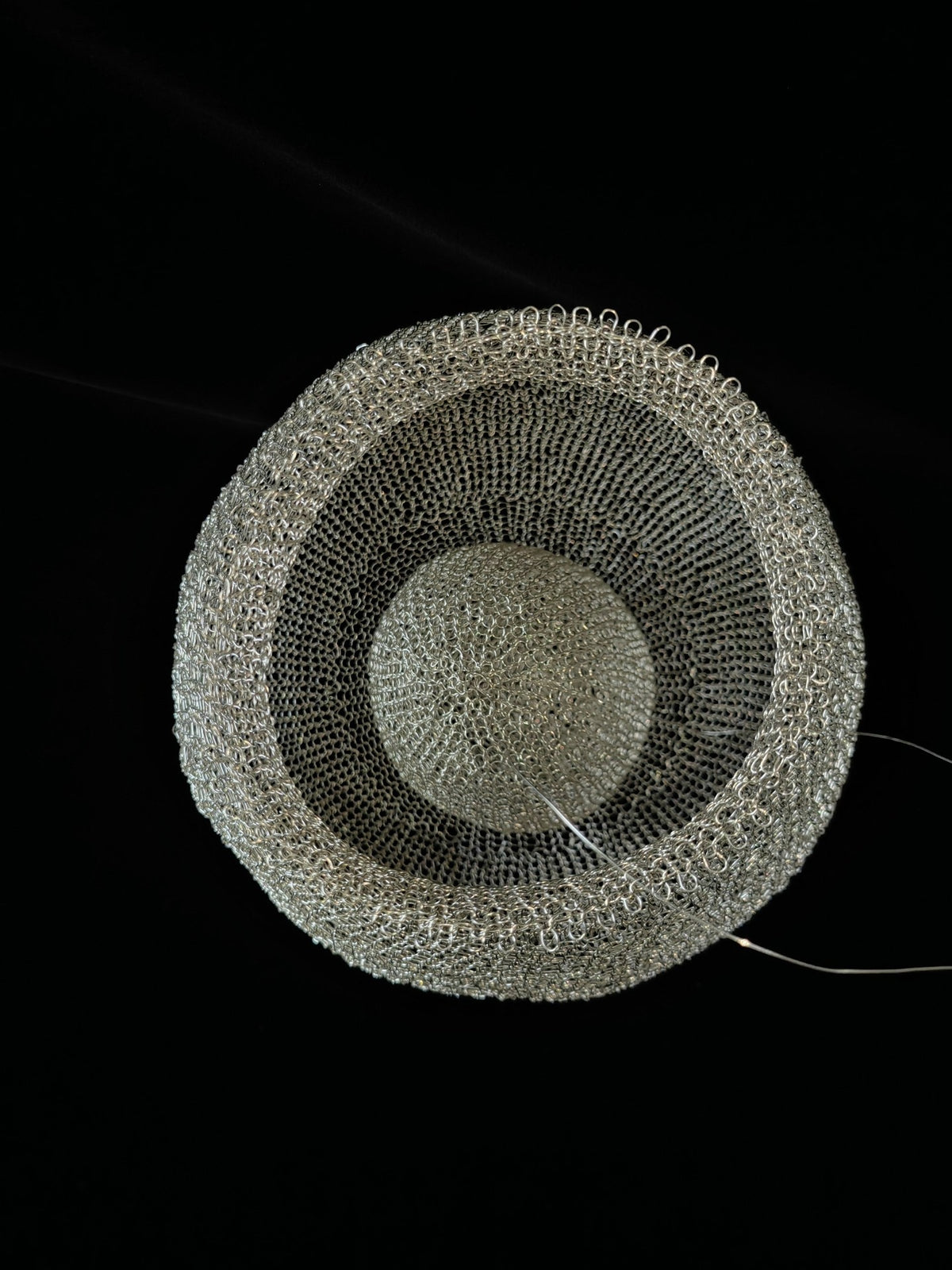 Handmade Wire Crochet Decorative Vase