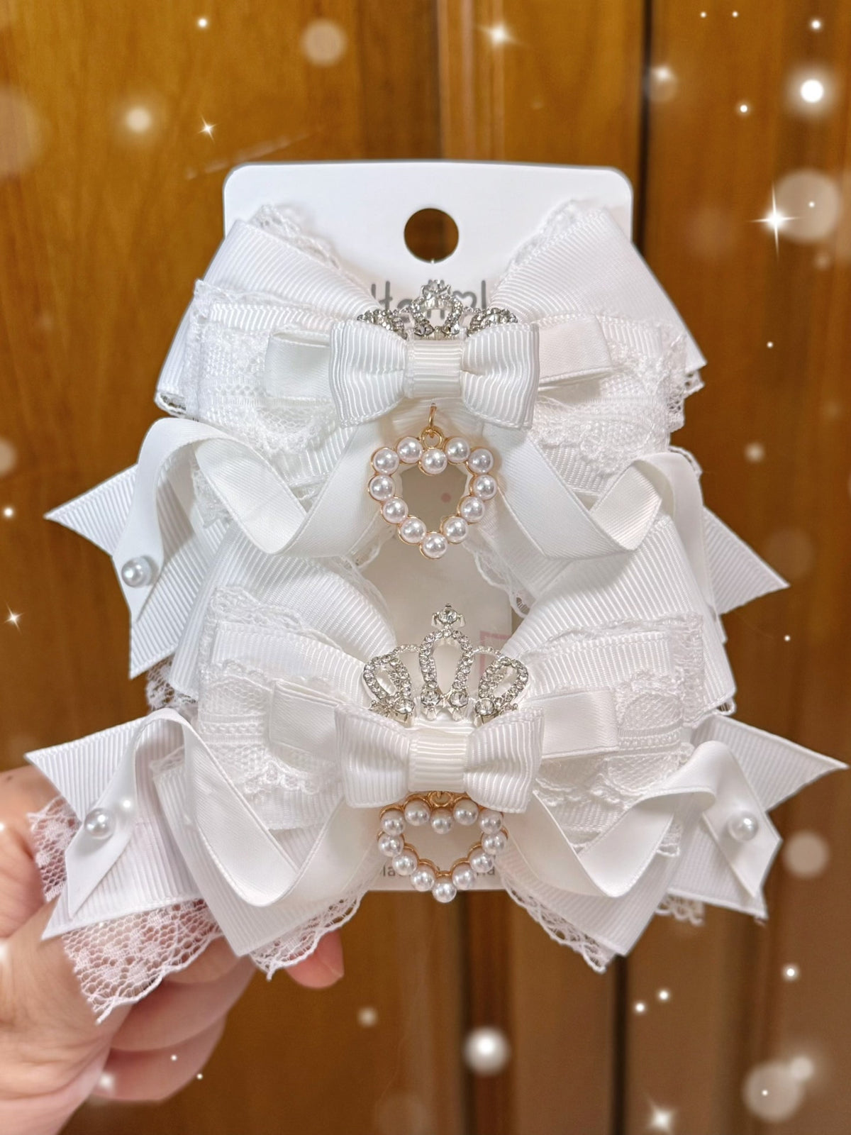 Lolita Style Ribbon Bow Hair Clips Set