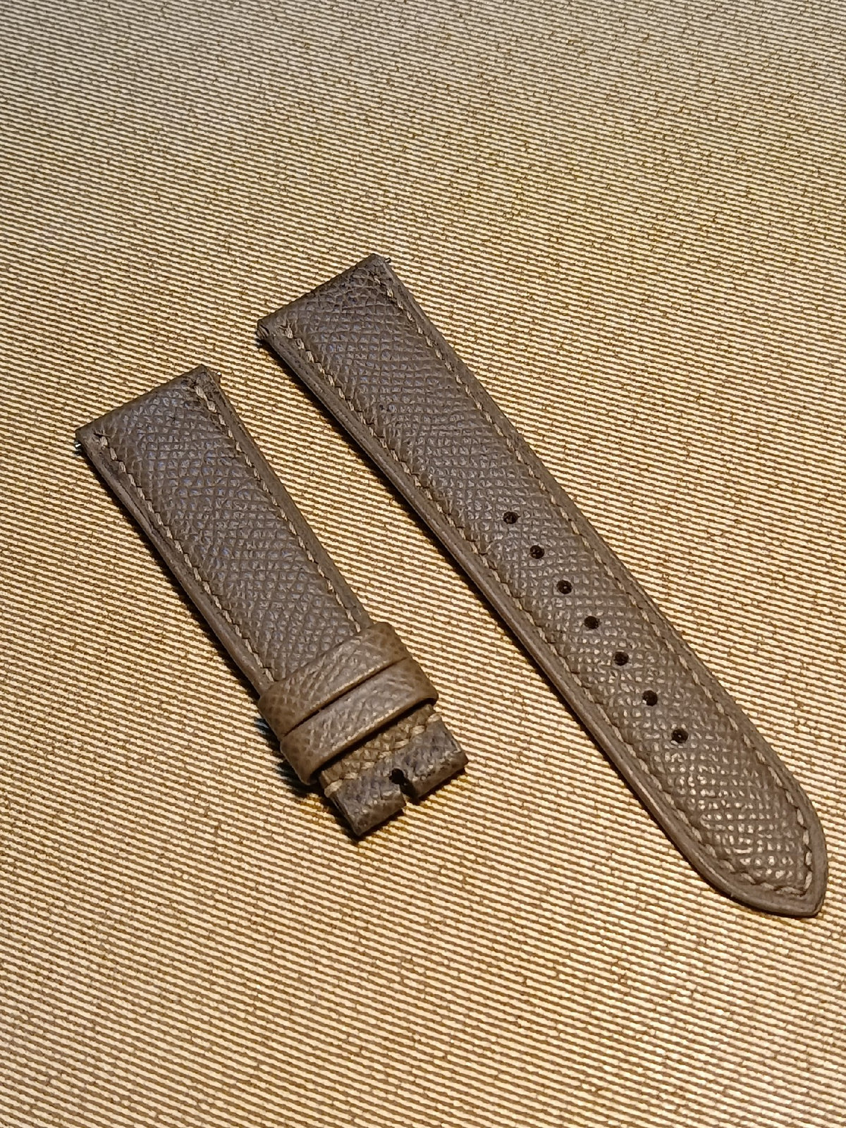 Handmade Leather Watch Strap Pebbled