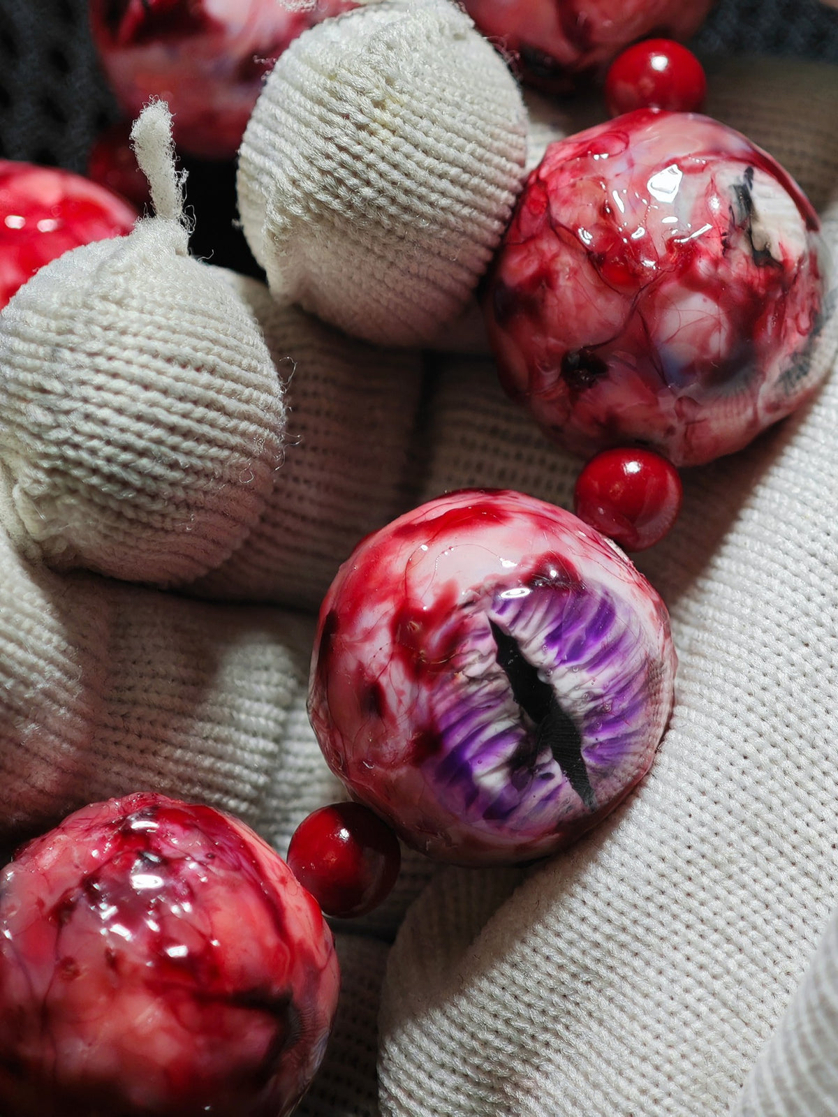 Cthulhu Bloody Abyss Eye Bracelet Red Agate