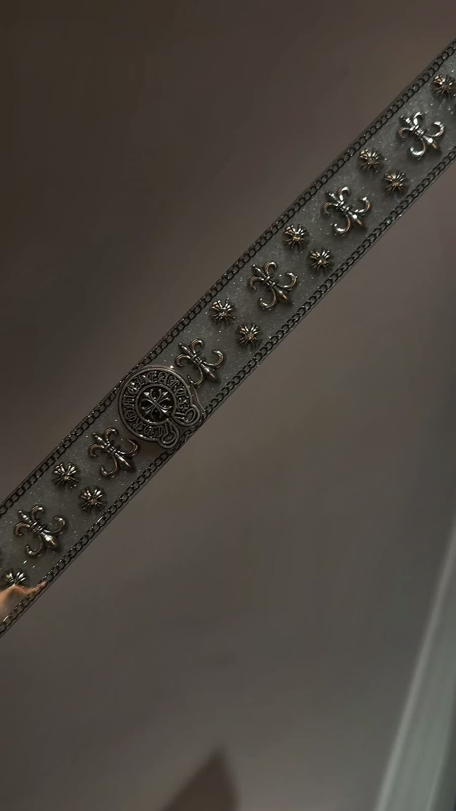 Chrome Hearts Alloy Tag Ruler Glitter