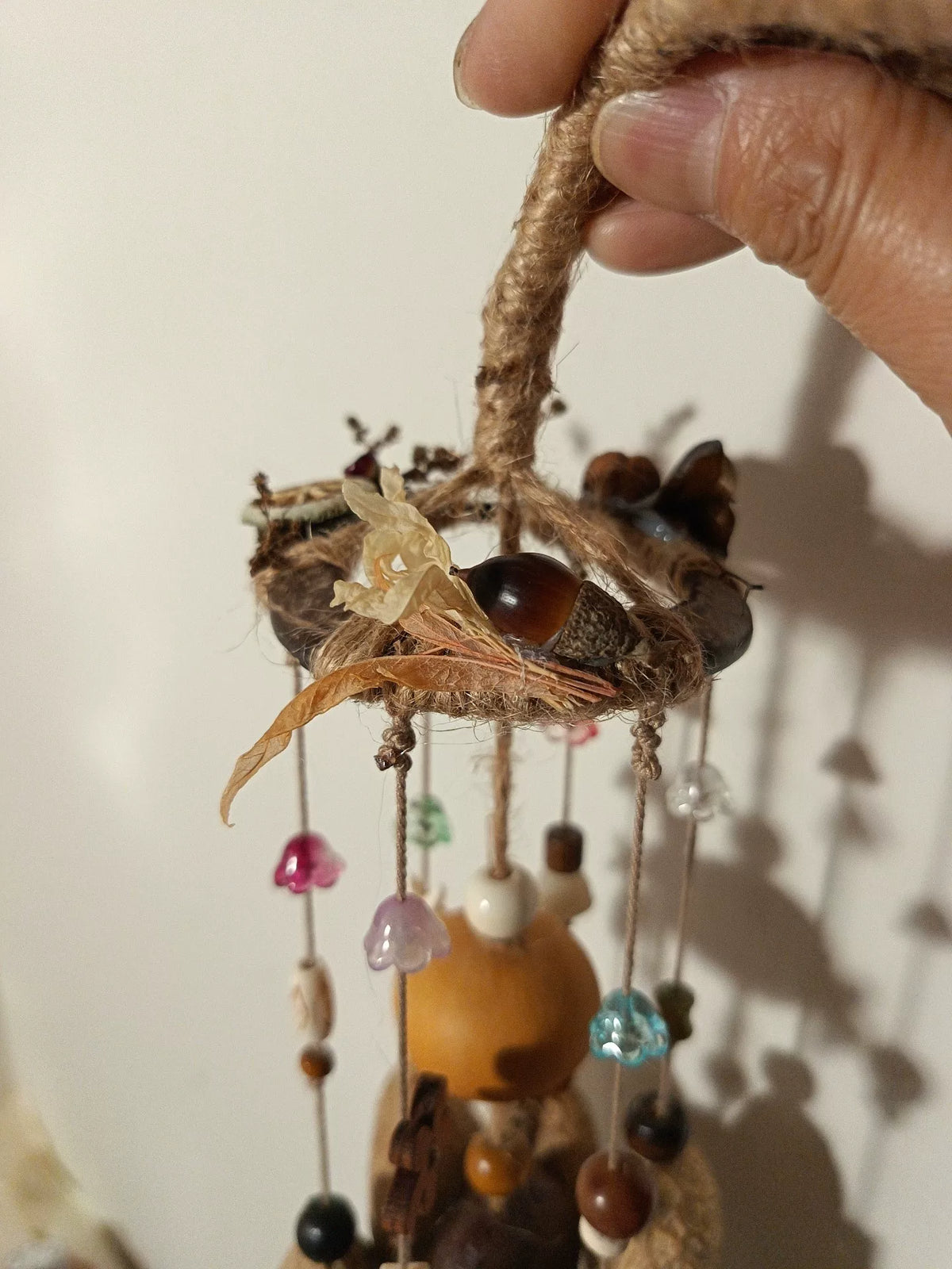 Handmade Indonesian Black Shell Wind Chime