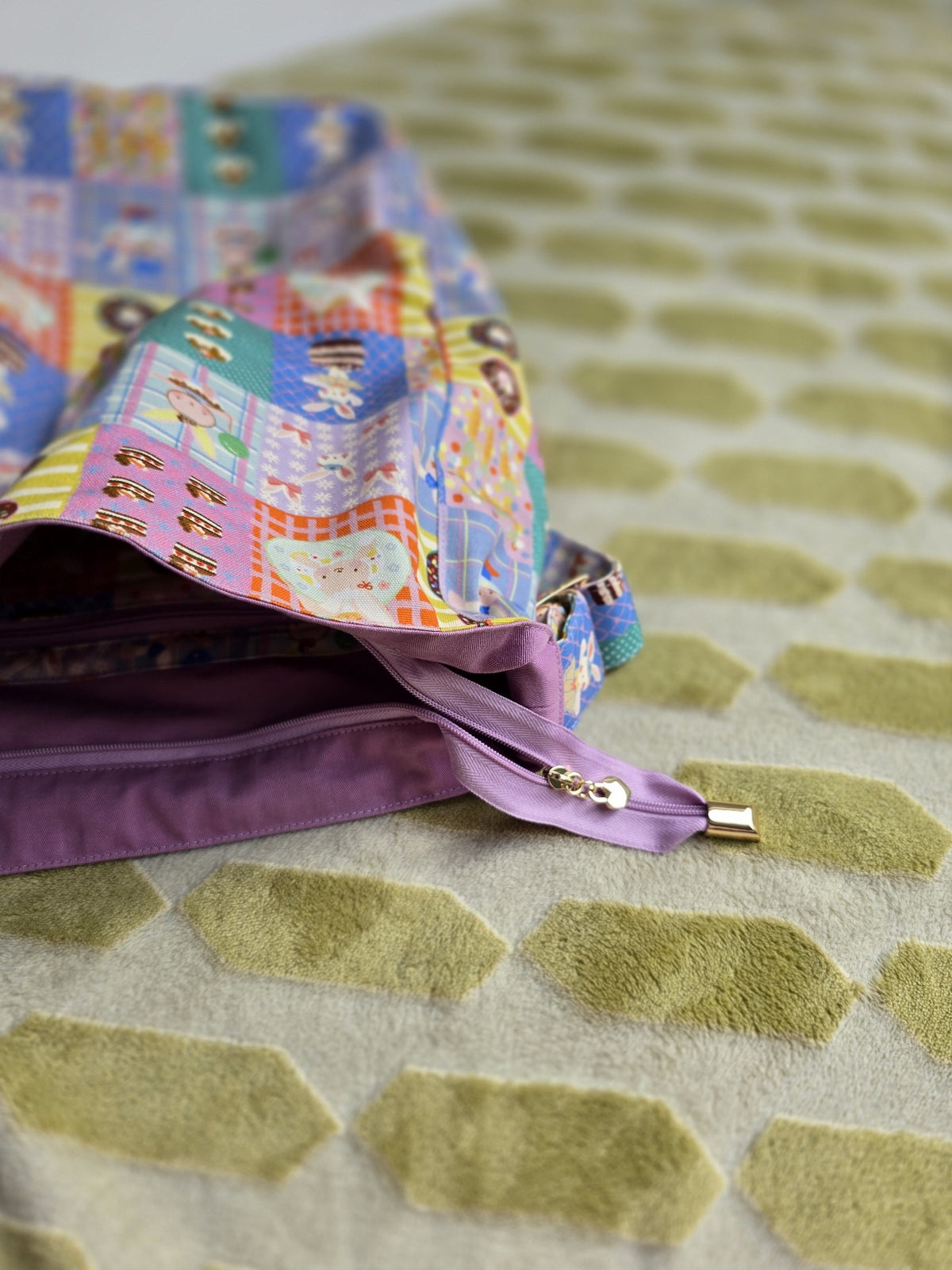 Patchwork Donut Rabbit Shoulder Bag