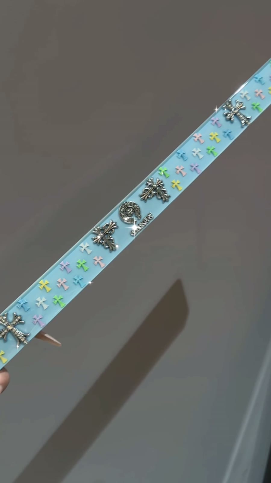 Decorative Ruler Set with Metal Charms