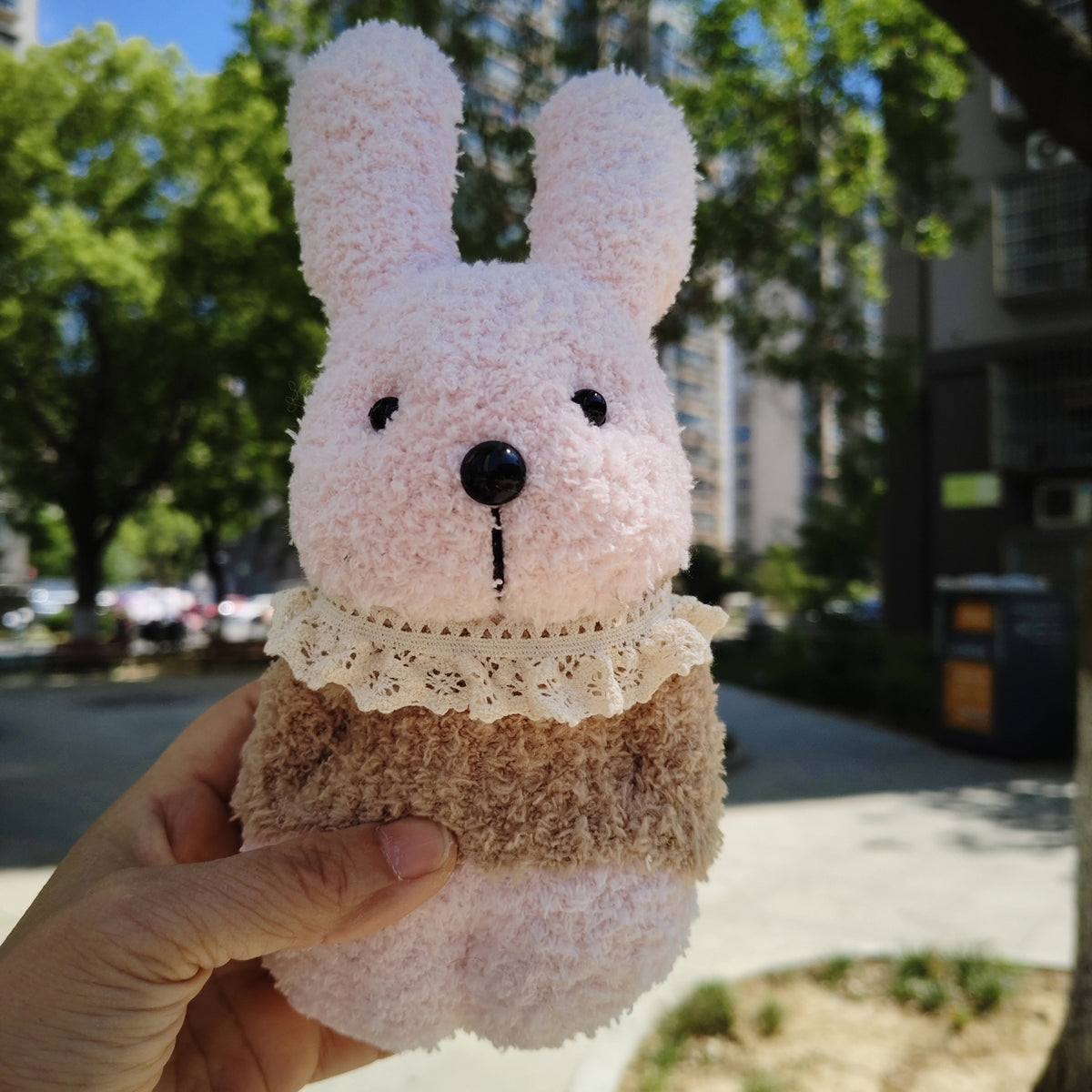 Handmade Sock Doll Plush Rabbit 23 cm