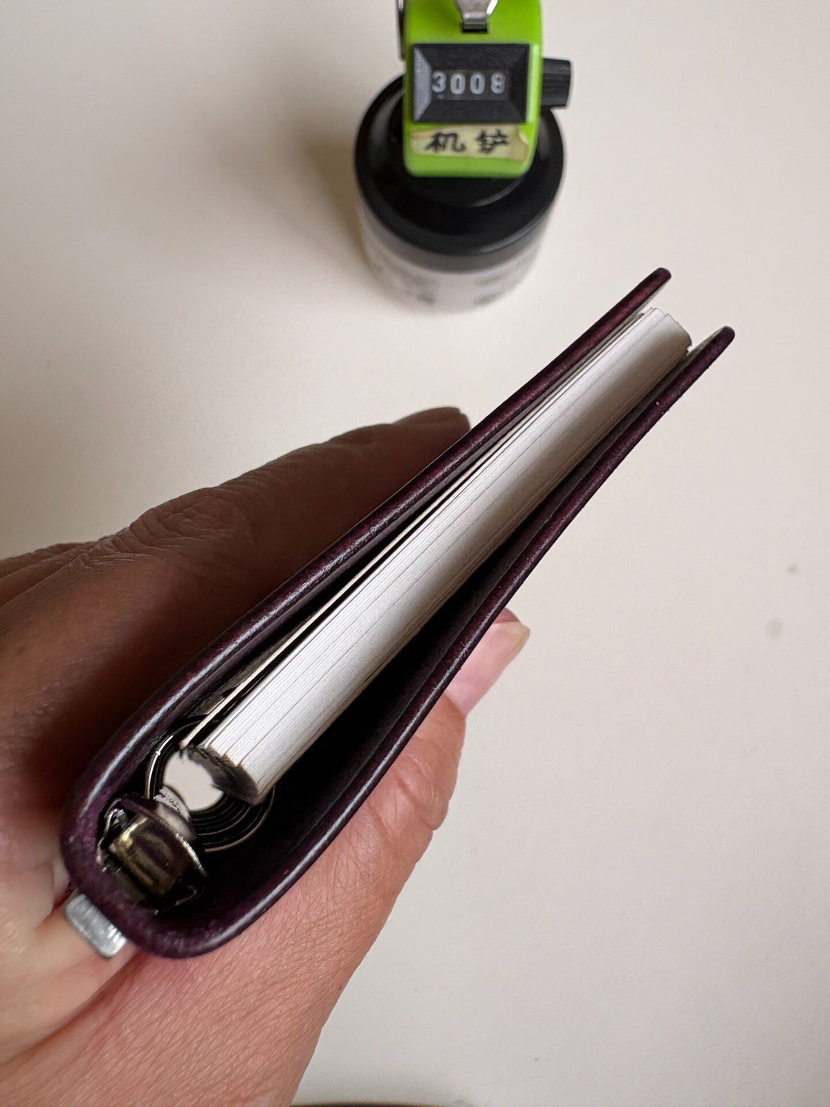 Purple Pueblo Leather M5 Ring Binder