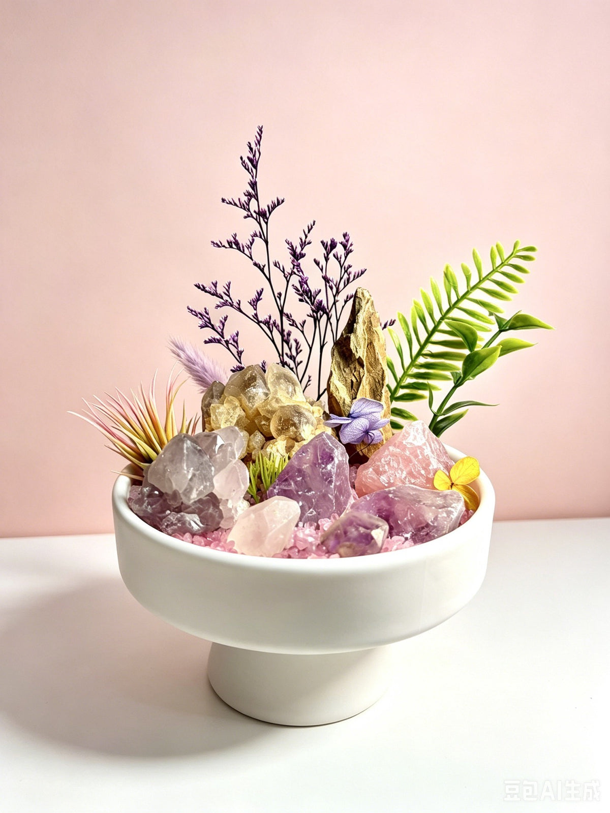 Kristallen Bonsai Plantenpot Decoratieve Compositie