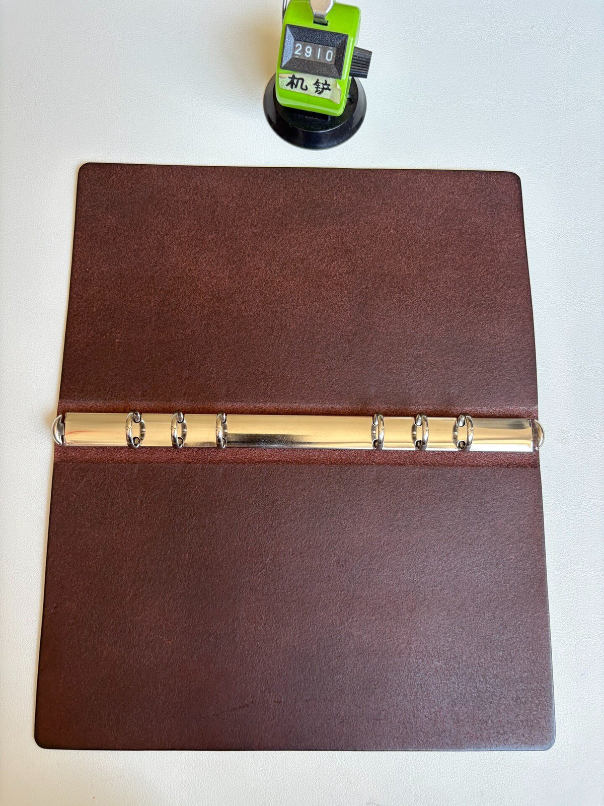Handmade Leather Ring Notebook A5