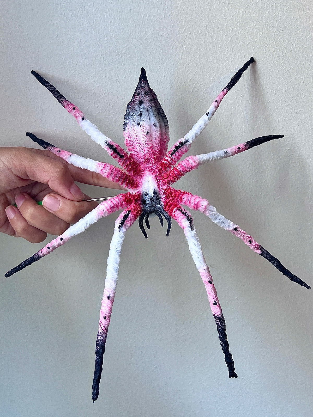 Poseable Chenille Stem Spider Plush