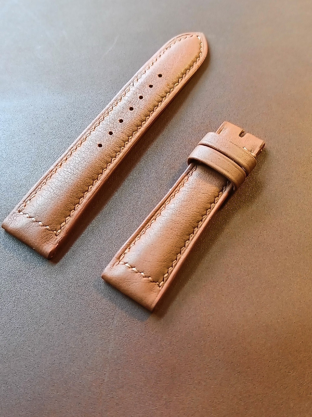 Swift Leather Watch Strap Yellow Brown