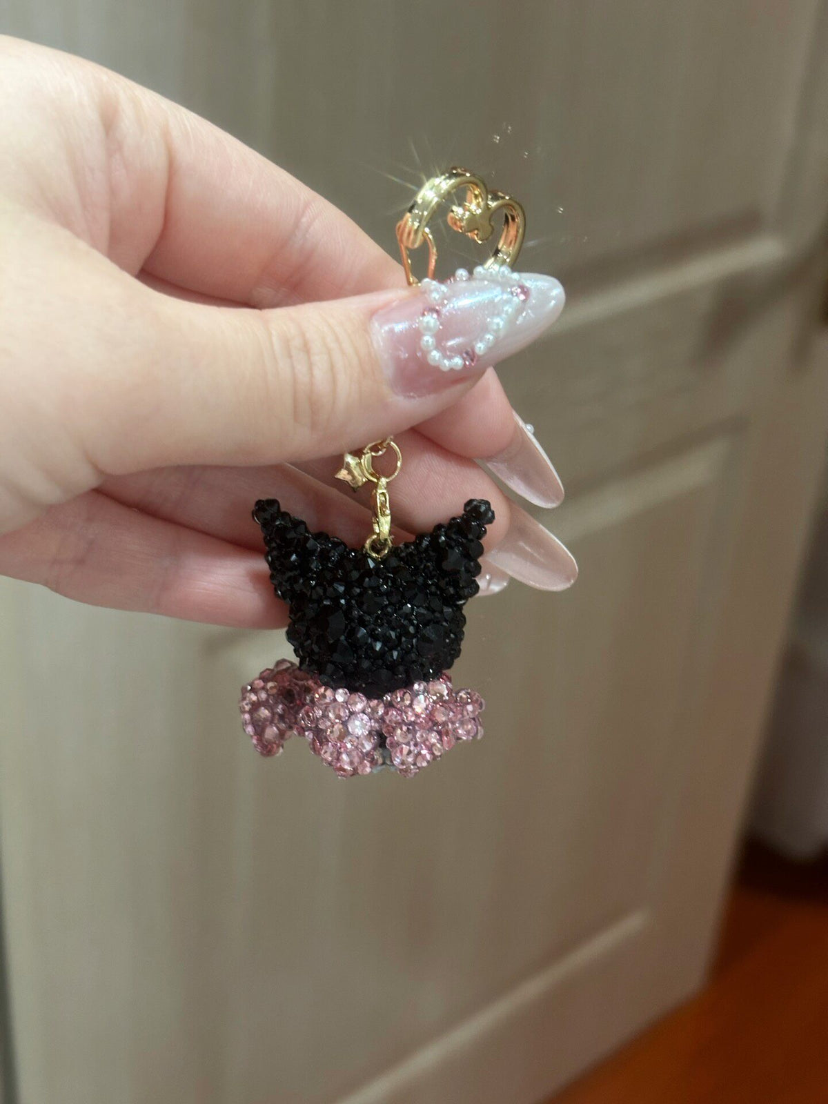 Beaded Character Keychain Charm