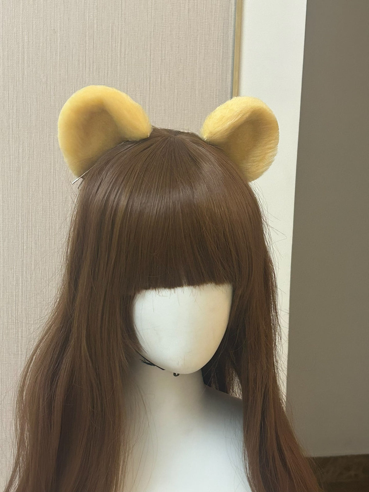 Arknights Gummy Plush Cosplay-öron Guldgul