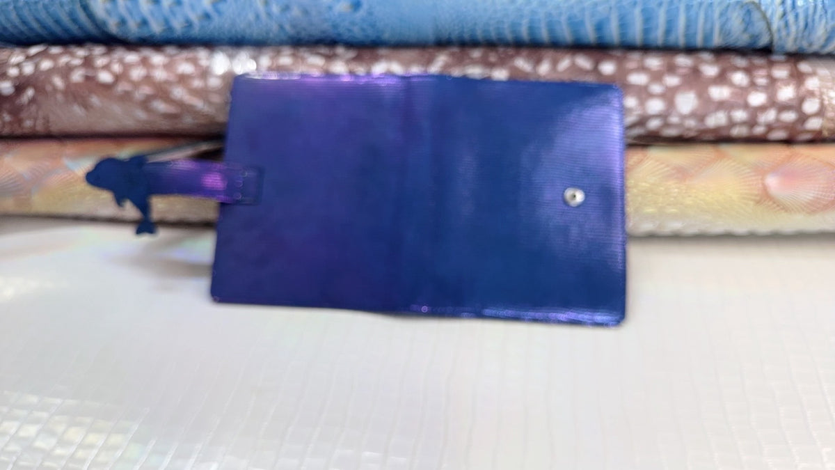 Farbwechselndes Schafscheinleder Ringbuch-Einband