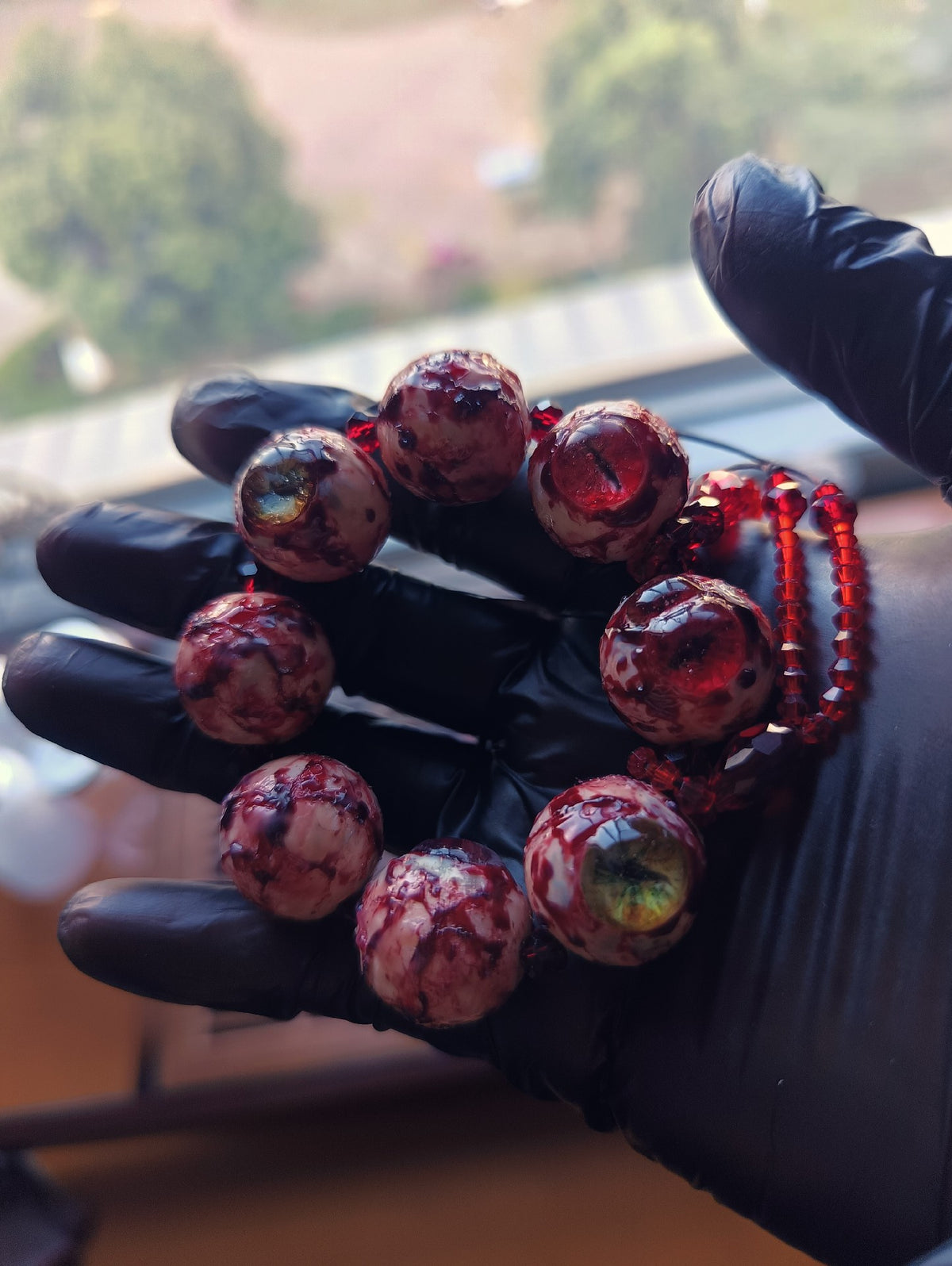 Cthulhu Realistic Eyeball Resin Bracelet