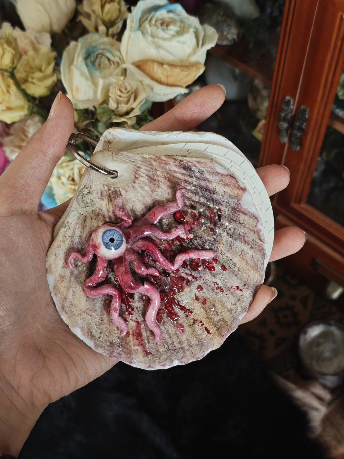 Handcrafted Shell Mini Notebook