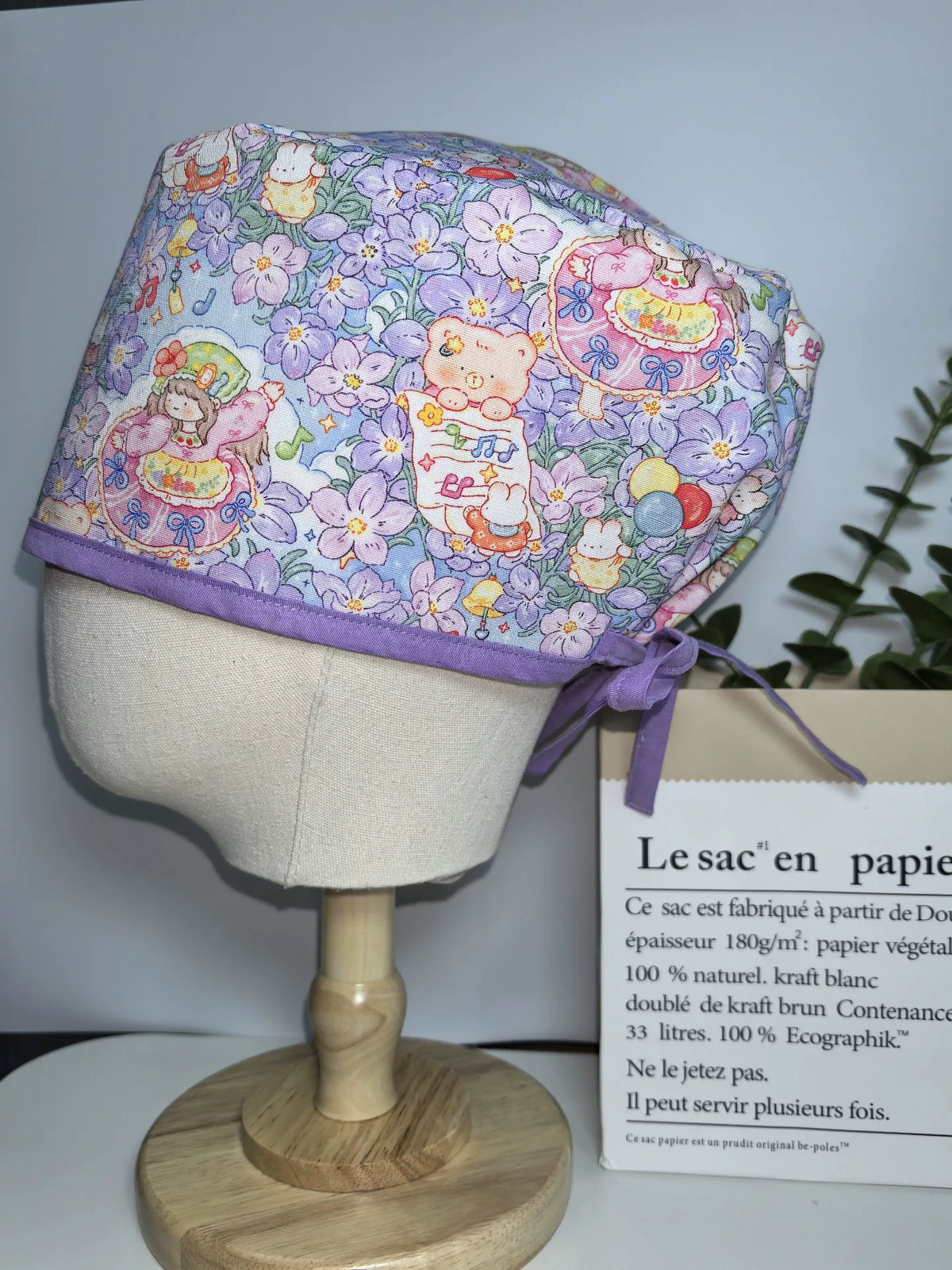 OPhaube aus reiner Baumwolle mit floralem Print
