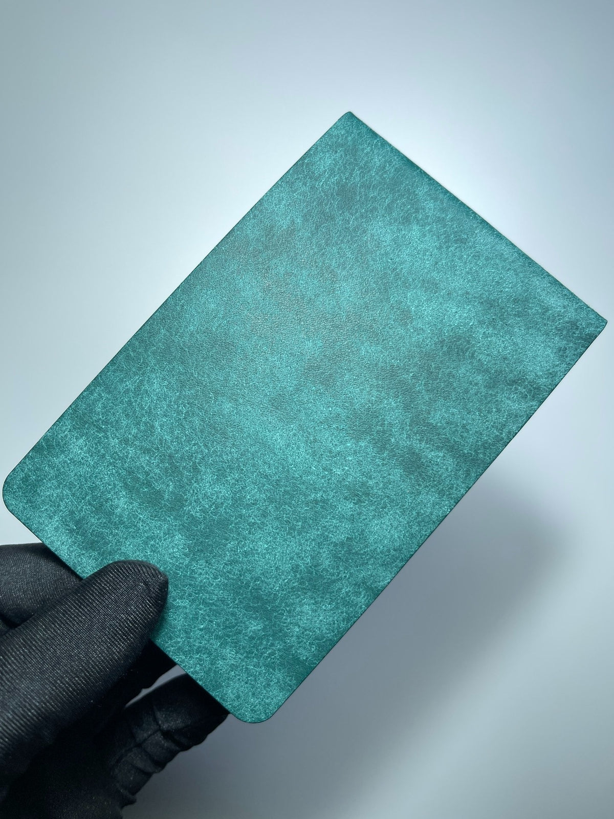 Handmade Leather M5 Planner Cover Teal