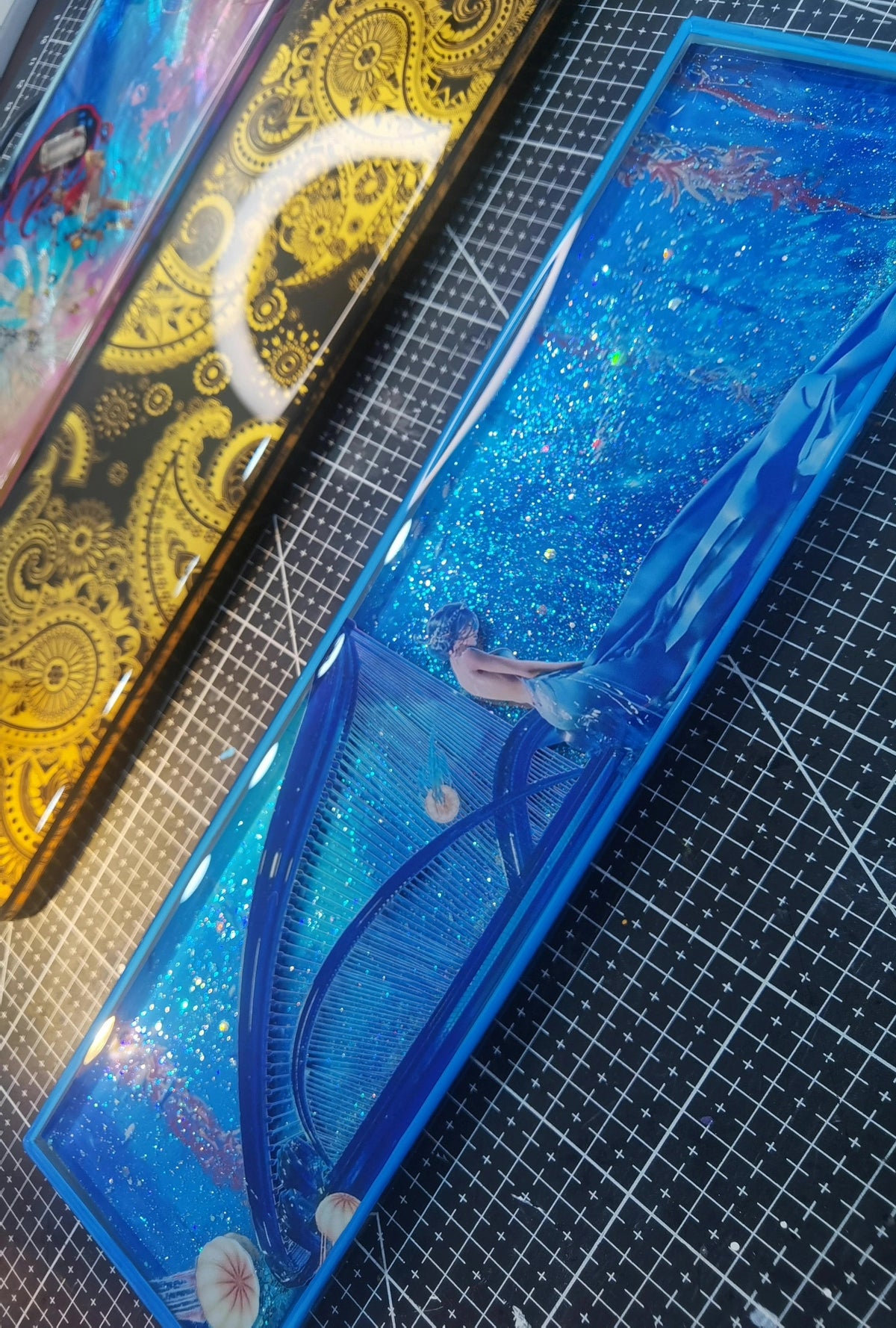 Resin Liquid Flow Keyboard Wrist Rest