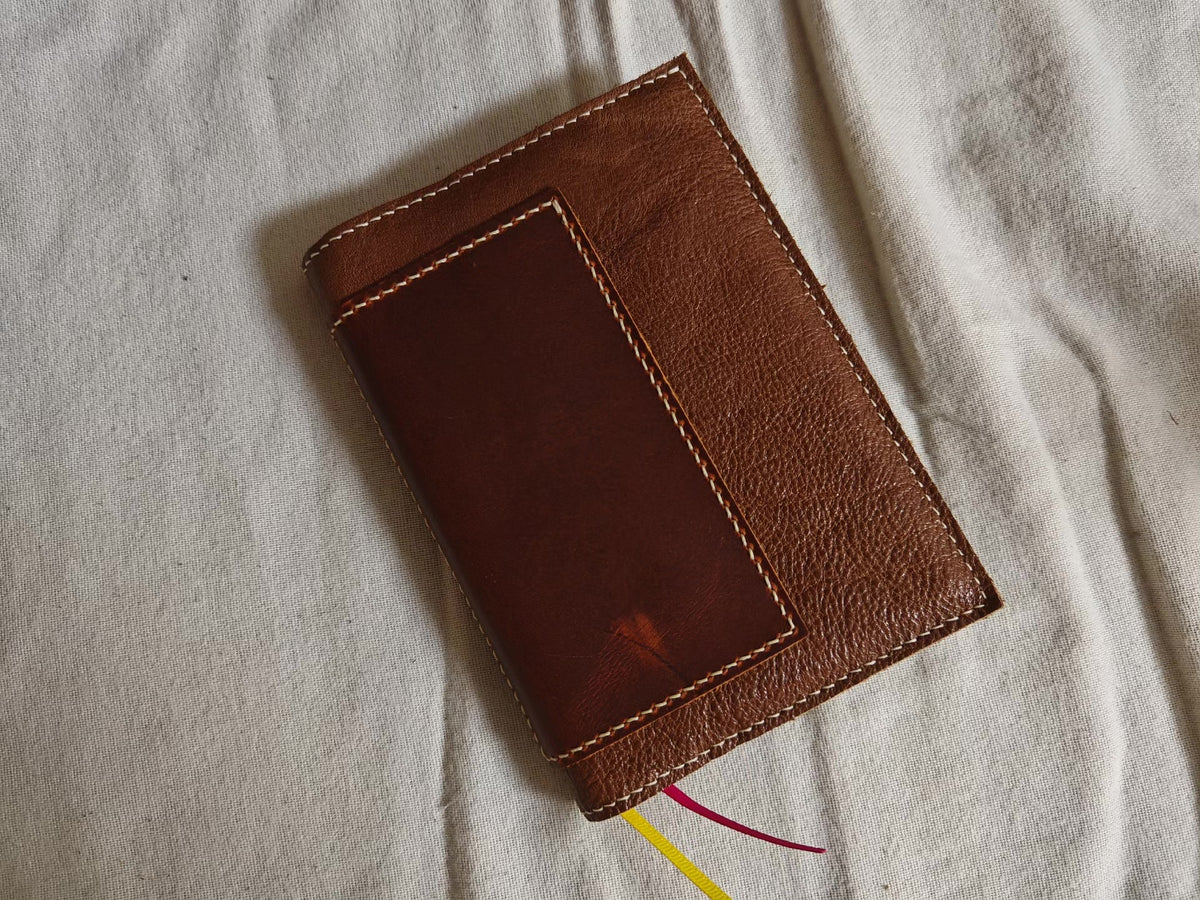 Handcrafted Leather Notebook Cover for A6 Inserts