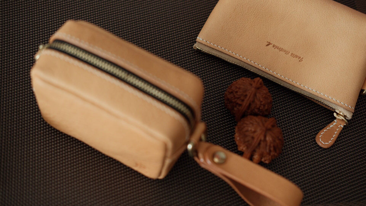 Mbox Leather Small Rectangular Pouch