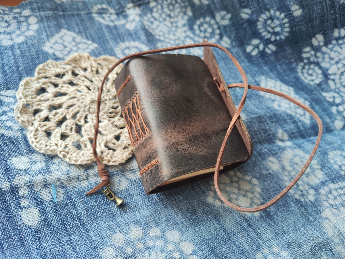 Cowhide Leather Journal with Kraft Paper